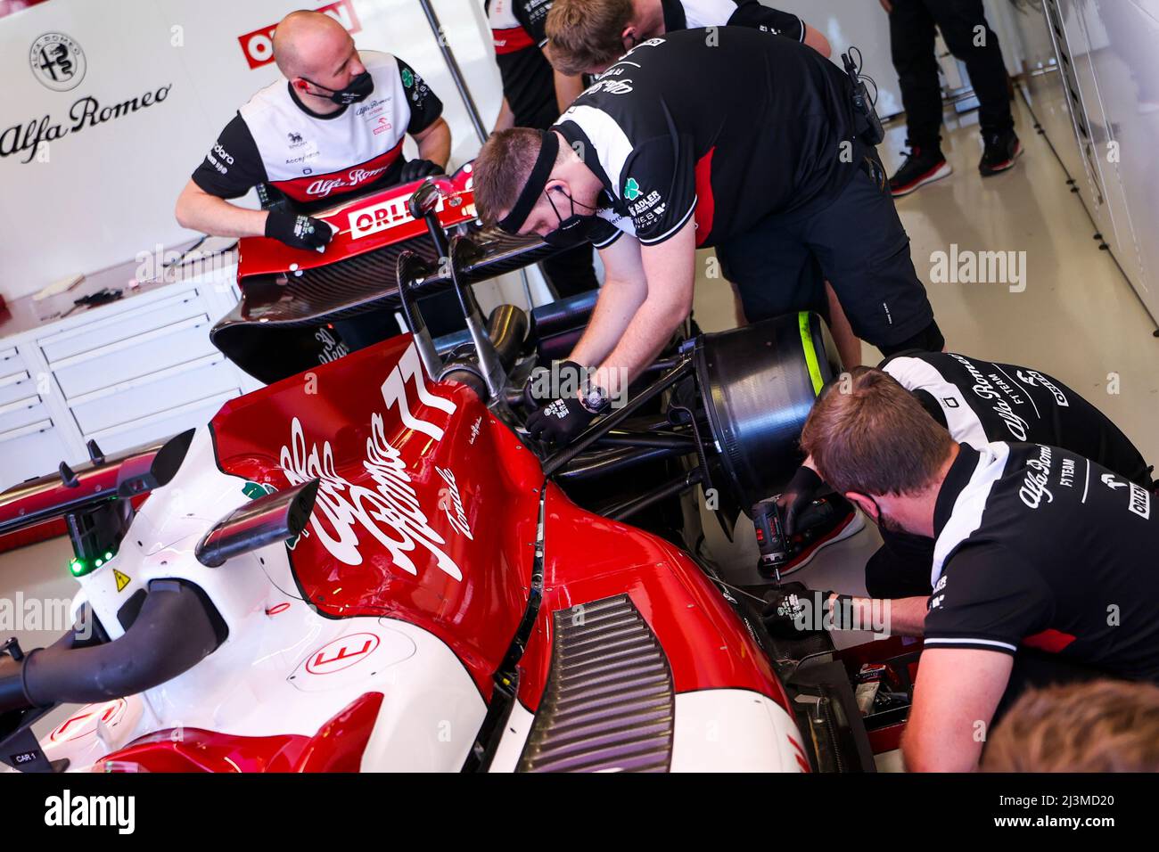 Melbourne, Australien. 08. April 2022. #77 Valtteri Bottas (FIN, Alfa Romeo F1 Team ORLEN), Quelle: dpa/Alamy Live News Stockfoto