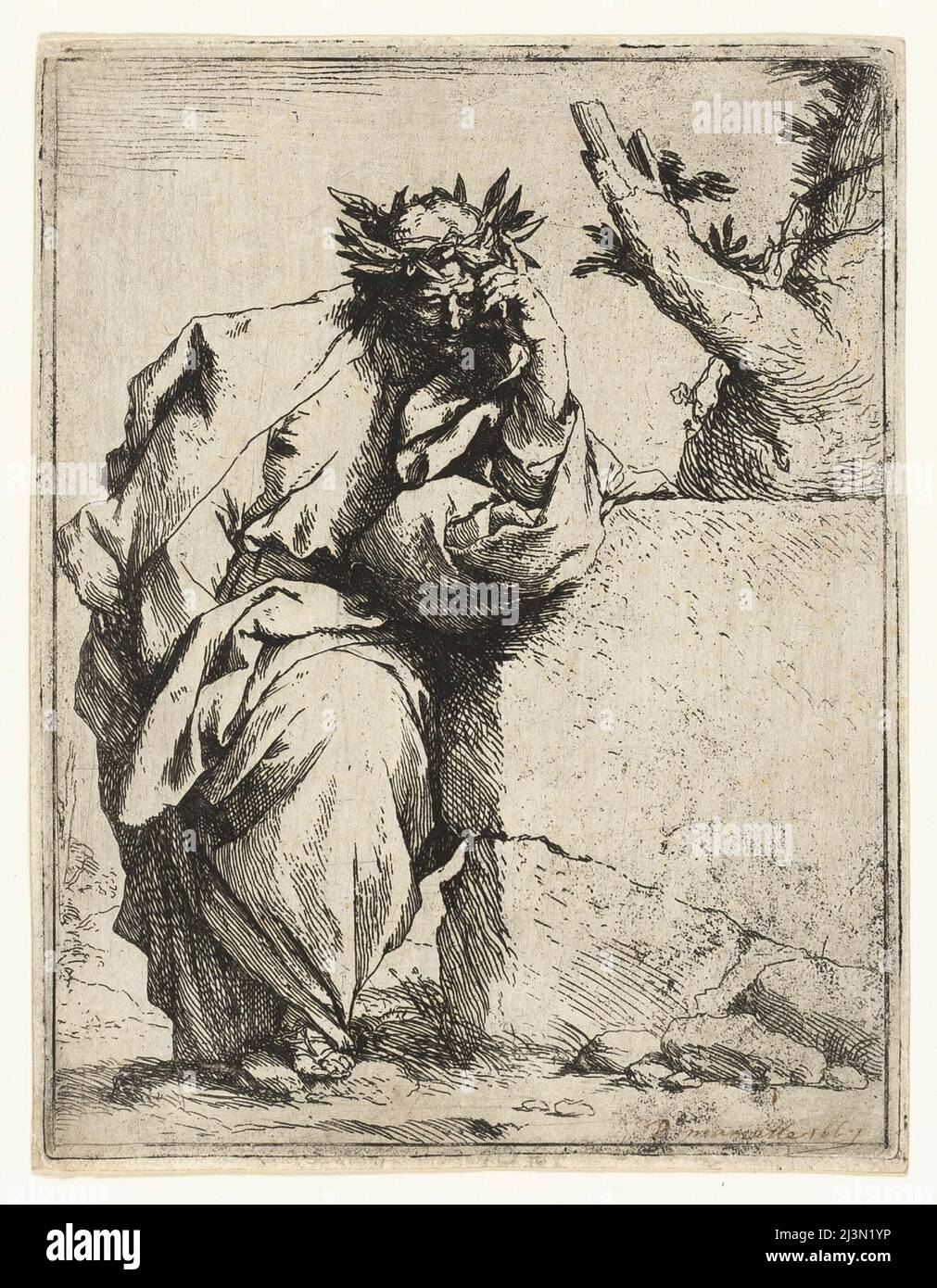 Der Dichter, 1620-30. Stockfoto