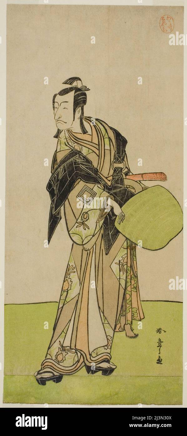 Der Schauspieler Ichikawa Danjuro V als Kakogawa Honzo im Theaterstück Kanadehon Chushin Nagori no Kura, aufgeführt am Nakamura Theater im neunten Monat, 1780, Japan, c.. 1780. Stockfoto