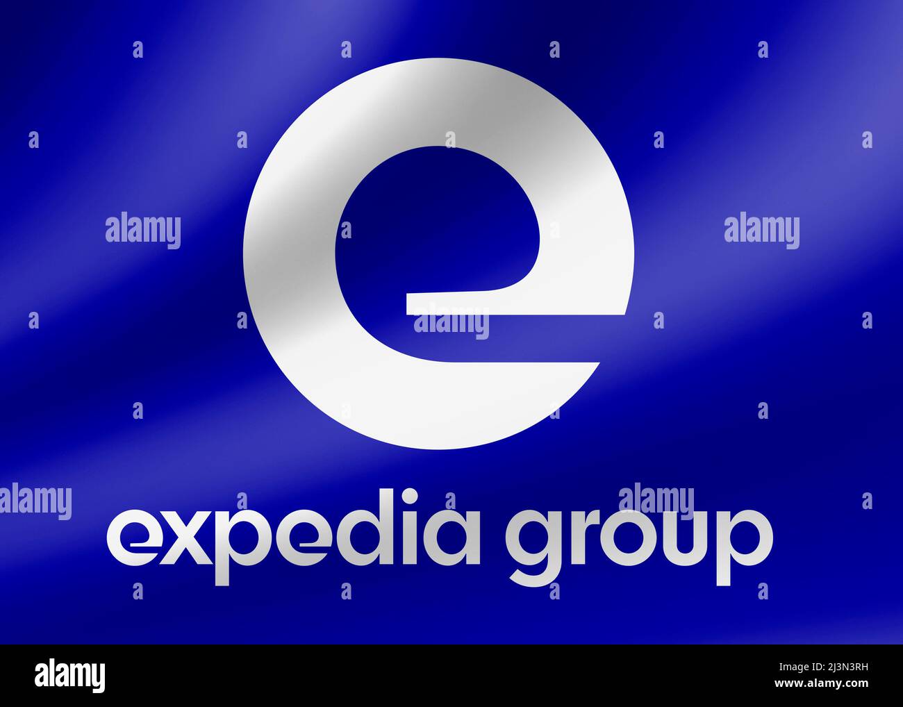 Logo der Expedia-Gruppe Stockfoto