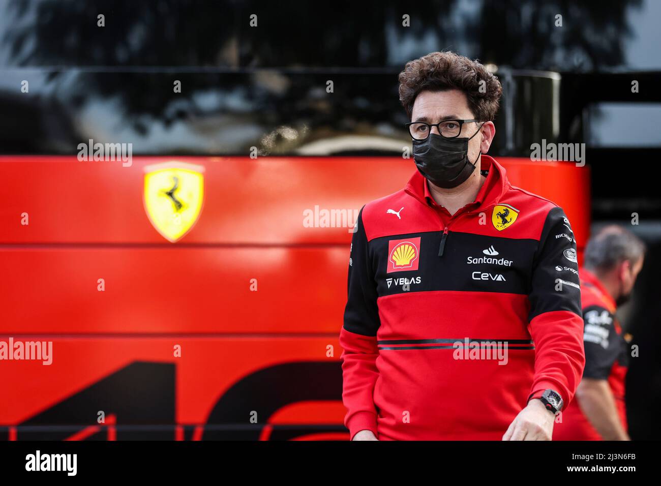 Melbourne, Australien. 8. April 2022. Mattia Binotto (ITA, Scuderia Ferrari), F1 Grand Prix von Australien auf dem Melbourne Grand Prix Circuit am 8. April 2022 in Melbourne, Australien. (Foto von HIGH TWO) Quelle: dpa/Alamy Live News Stockfoto