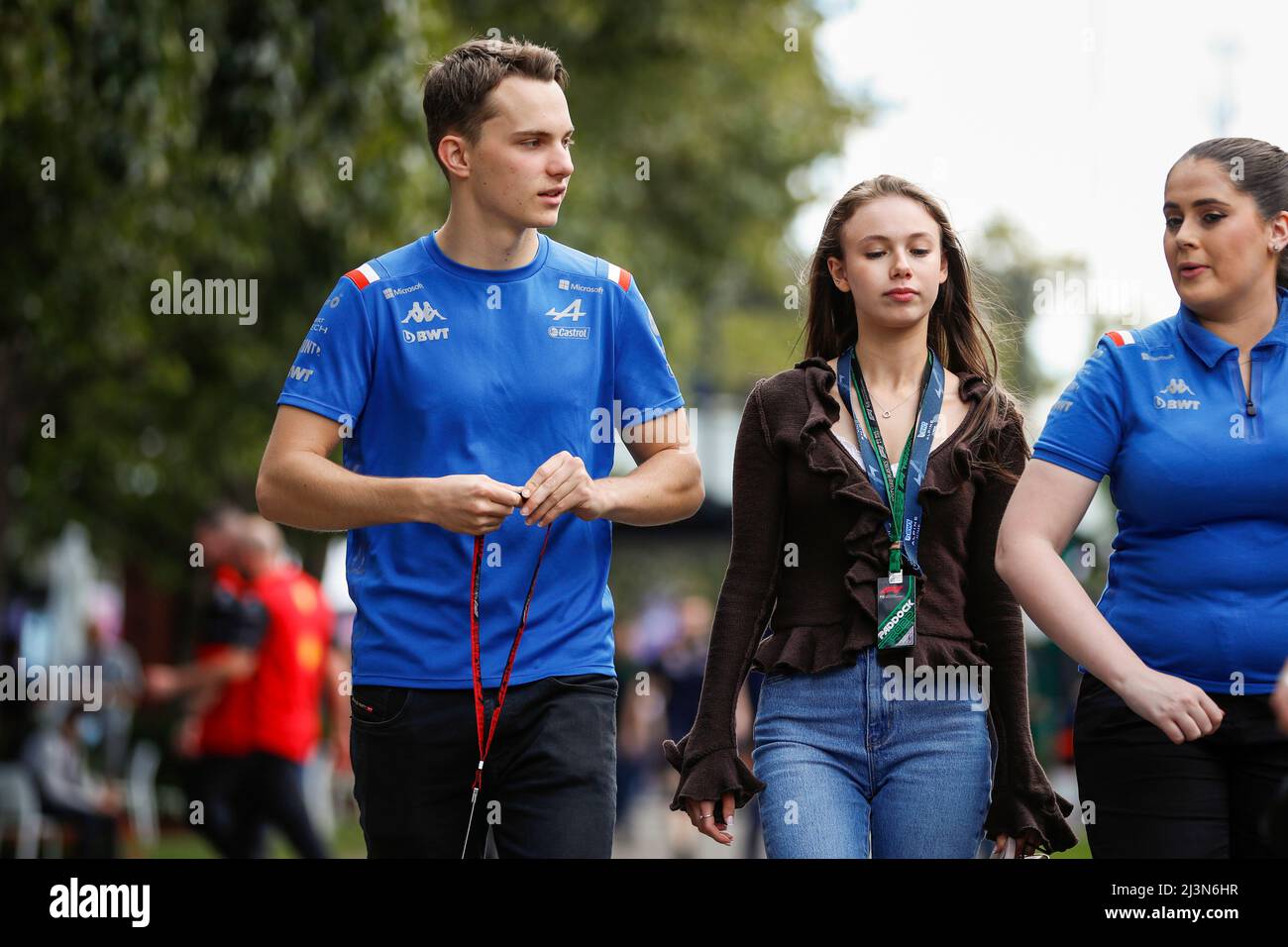 Melbourne, Australien. 7. April 2022. Oscar Piastri (AUS), F1 Grand Prix of Australia beim Melbourne Grand Prix Circuit am 7. April 2022 in Melbourne, Australien. (Foto von HIGH TWO) Quelle: dpa/Alamy Live News Stockfoto