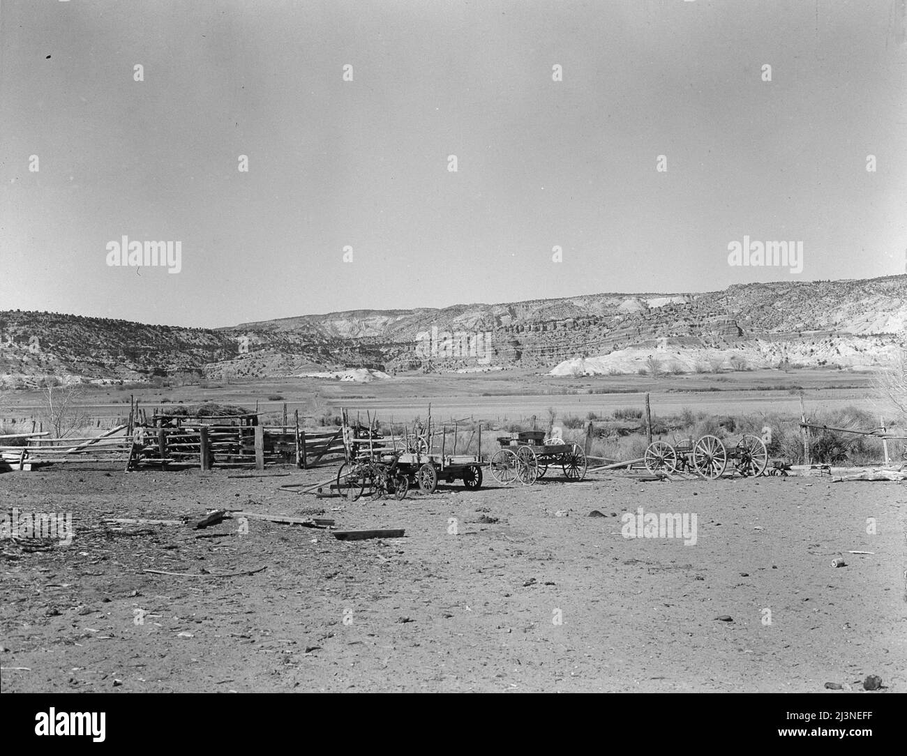 Wüstenberge umgeben Escalante, Utah. Stockfoto