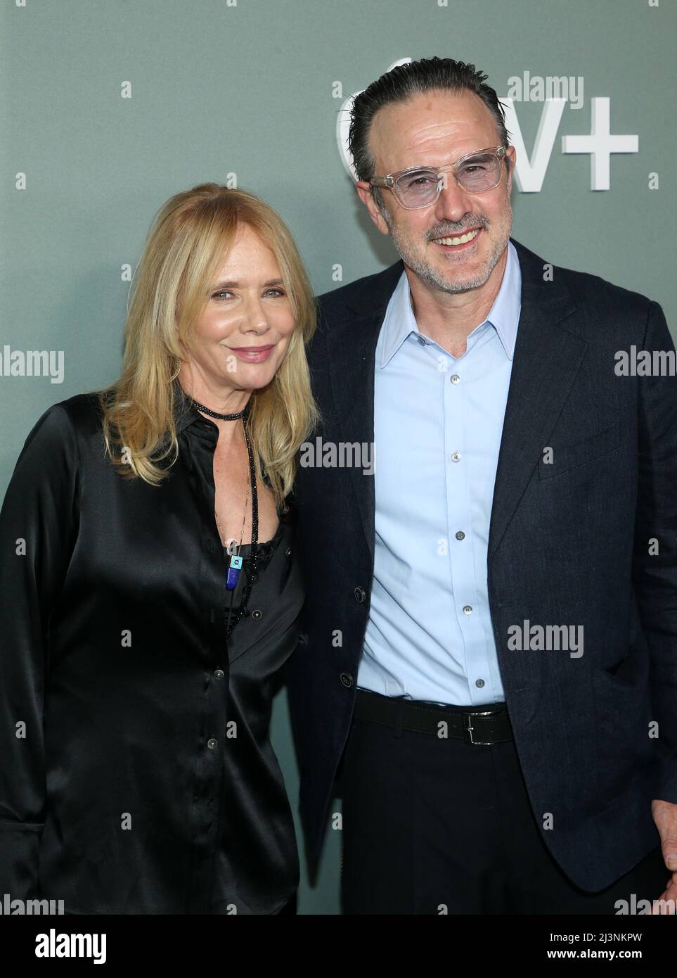 LOD Angeles, USA. 8. April 2022. Rosanna Arquette, David Arquette, bei der Apple TV Severance Finale Vorführung im DGA Theater in Los Angeles, Kalifornien am 8. April 2022. Quelle: Saye Sadou/Media Punch/Alamy Live News Stockfoto