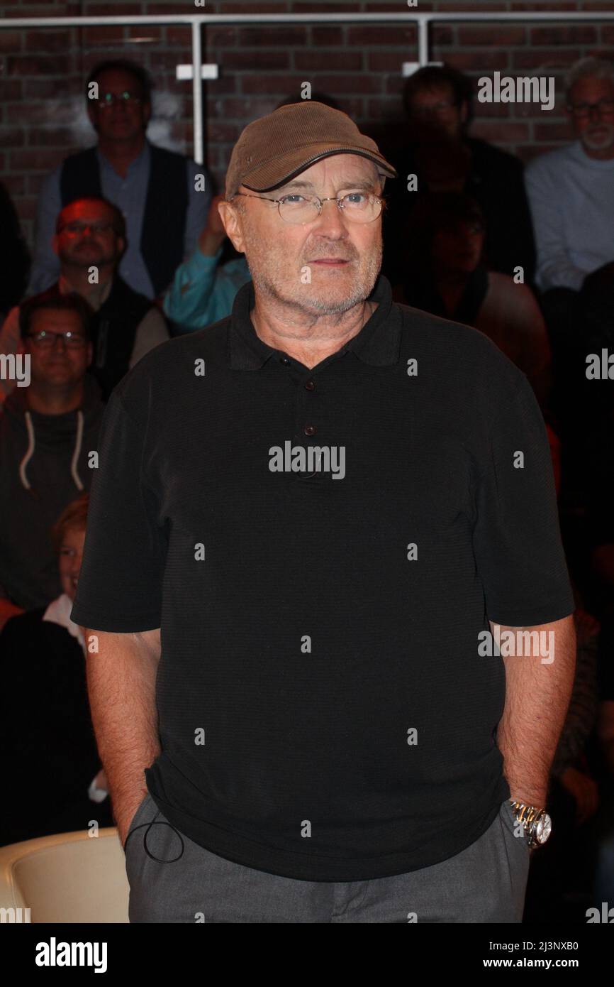 Musiker PHIL COLLINS, Gast in der deutschen Talkshow 'Markus Lanz' Hamburg, 13.10.2016 Stockfoto