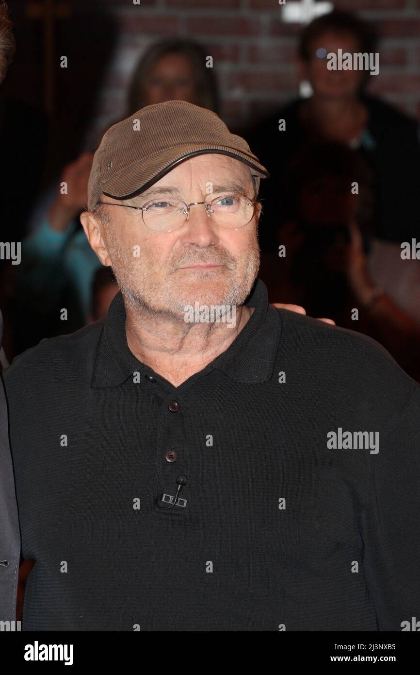 Musiker PHIL COLLINS, Gast in der deutschen Talkshow 'Markus Lanz' Hamburg, 13.10.2016 Stockfoto