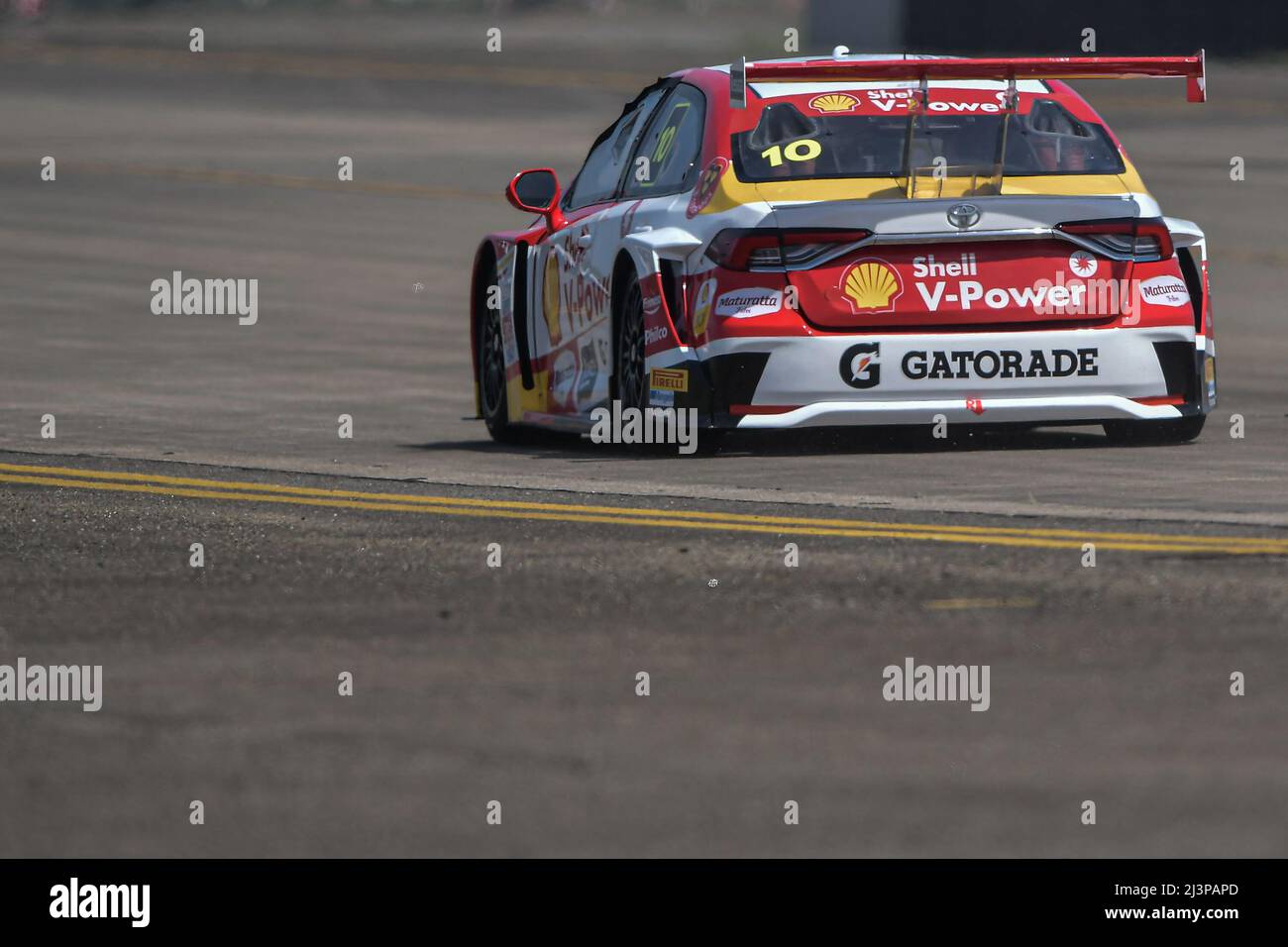 Rio De Janeiro, Brasilien. 09. April 2022. RJ - Rio de Janeiro - 04/09/2022 - STOCK CAR 2022, RIO DE JANEIRO ETAPPENTRAINING - Fahrer Ricardo Zonta beim Training für den Galeao Grand Prix auf der Caca-Xeno-Strecke, die auf dem RioGaleao Tom Jobim International Airport auf der Stockcar-Saison 2022-Rennstrecke aufgebaut wurde. Foto: Thiago Ribeiro/AGIF Quelle: AGIF/Alamy Live News Stockfoto