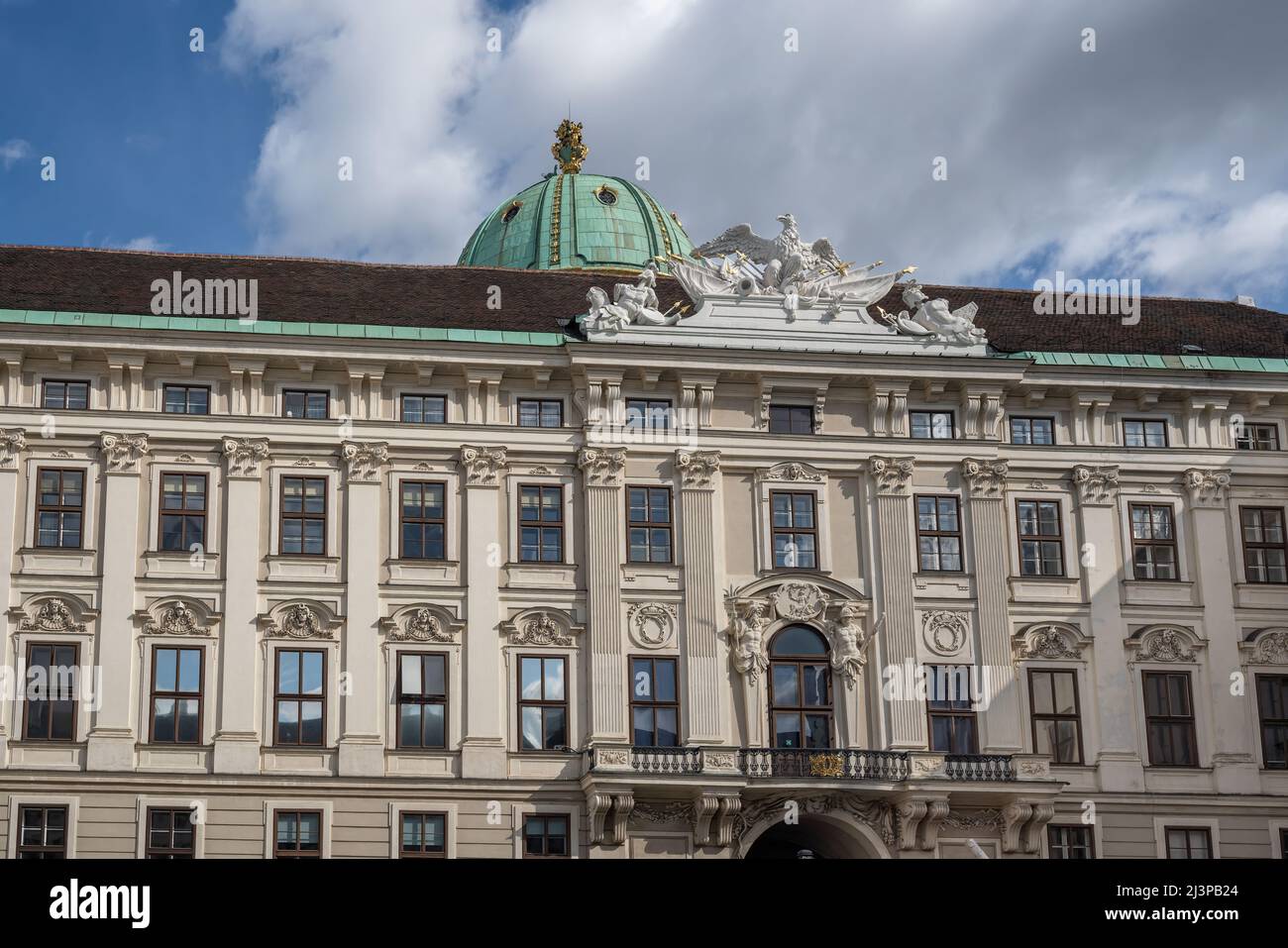 Kanzleramt Flügel der Hofburg - Wien, Österreich Stockfoto