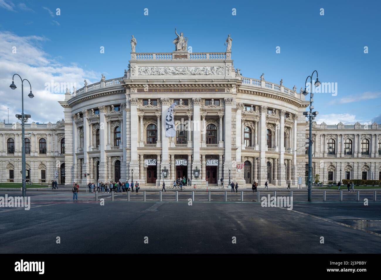 Burgtheater - Nationaltheater Österreich - Wien, Österreich Stockfoto