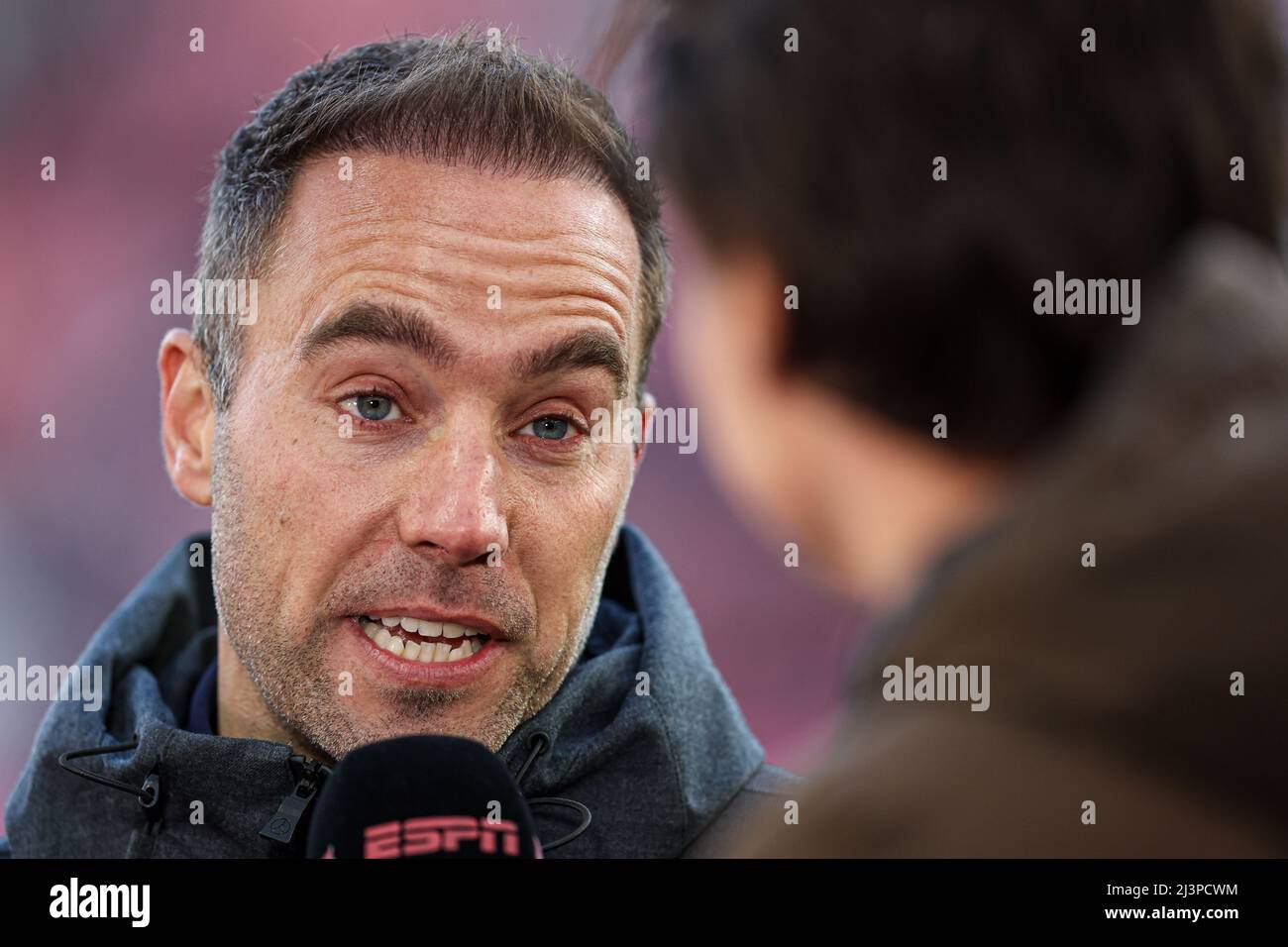 UTRECHT, NIEDERLANDE - 9. APRIL: Cheftrainer Sjors Ultee von Fortuna Sittard während des niederländischen Eredivisie-Spiels zwischen dem FC Utrecht und Fortuna Sittard am 9. April 2022 im Stadion Galgenwaard in Utrecht, Niederlande (Foto: Peter Lous/Orange Picts) Stockfoto