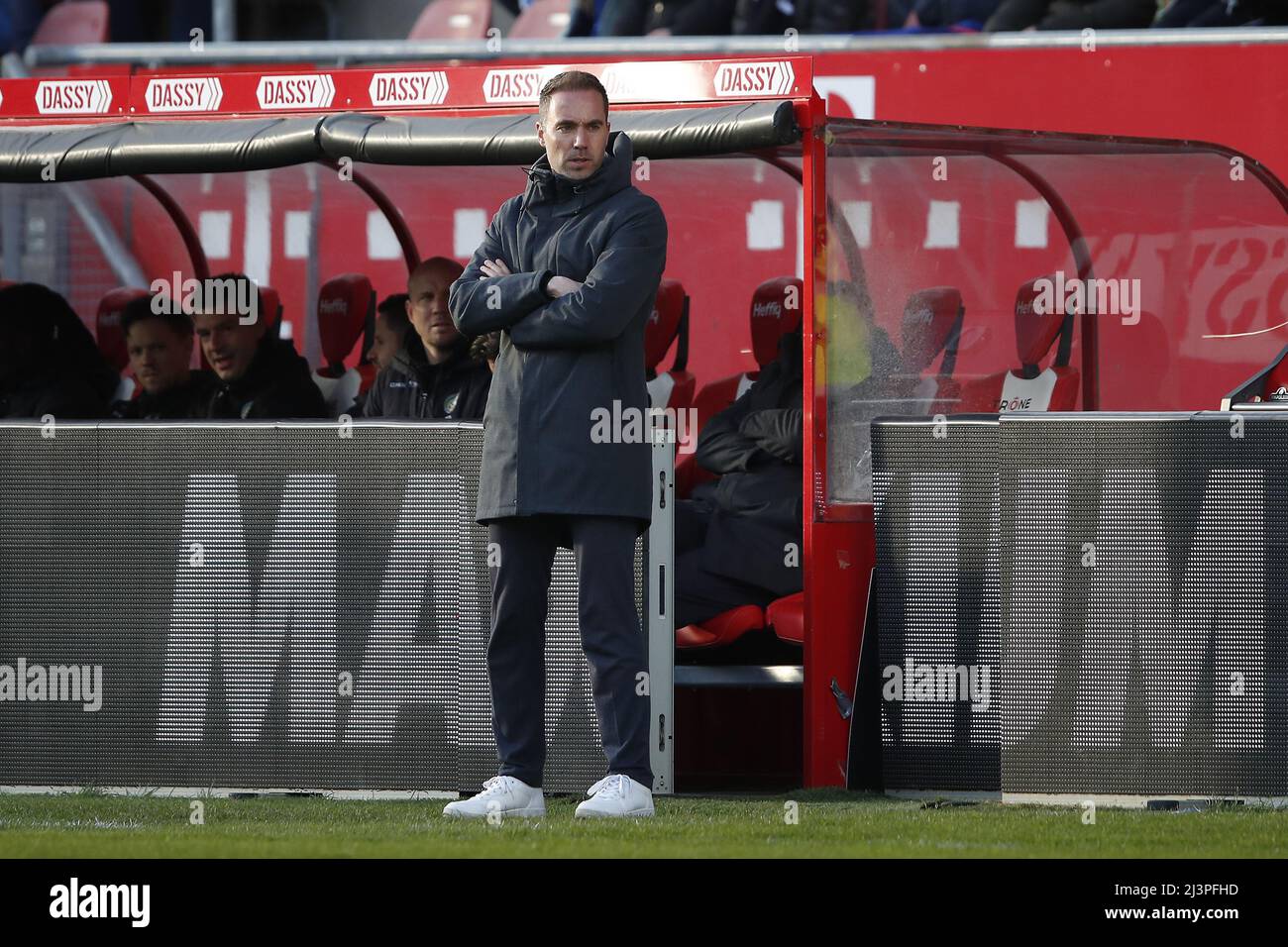 UTRECHT - Fortuna Sittard Trainer Sjors Ultee während des niederländischen Eredivisie-Spiels zwischen dem FC Utrecht und Fortuna Sittard am 9. April 2022 im Stadion Galgenwaard in Utrecht, Niederlande. ANP BART STOUTJEDIJK Stockfoto