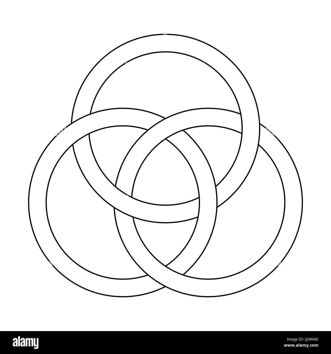 Symbol für Borromäische Ringe Stockfotografie - Alamy