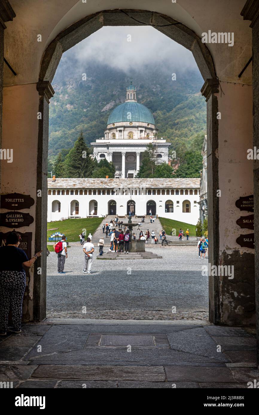 Heiligtum von Oropa, Oropa (BI), Piemont, Italien Stockfoto