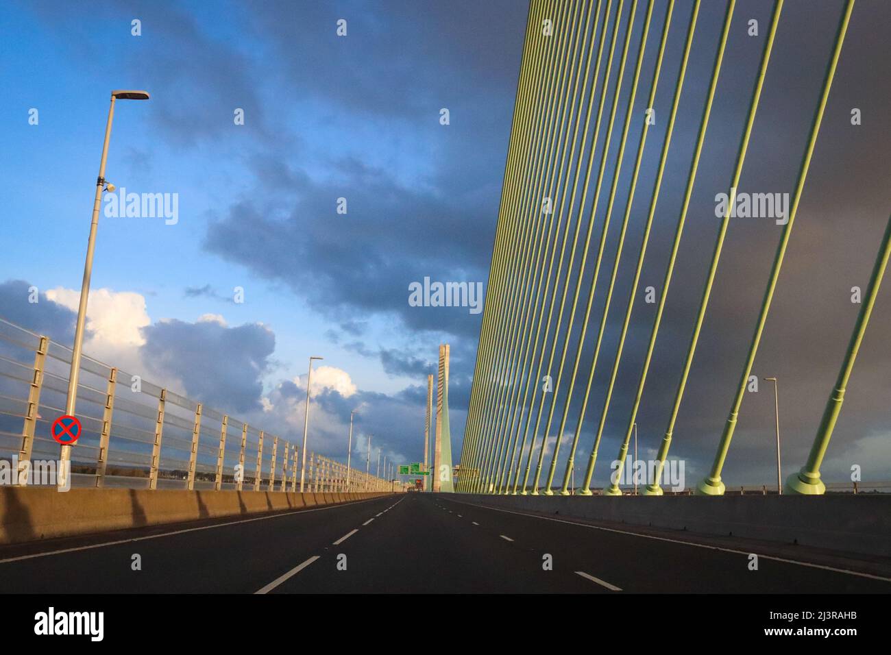 The Mersey Gateway, River Mersey, Runcorn Stockfoto