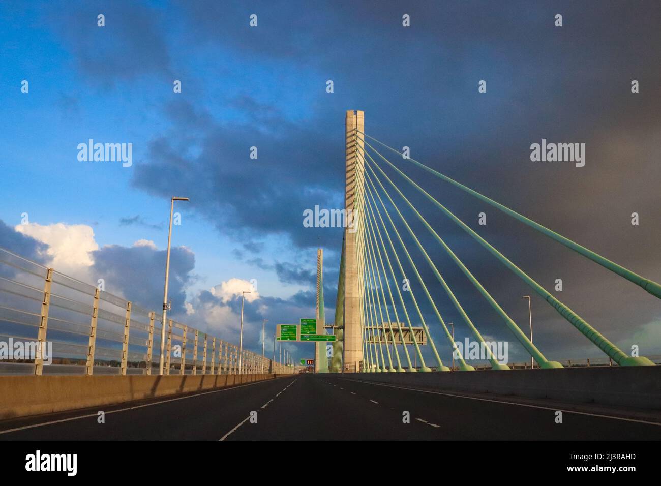 The Mersey Gateway, River Mersey, Runcorn Stockfoto