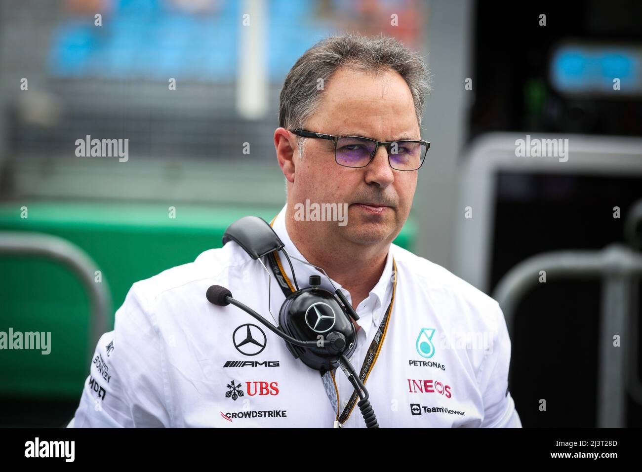 Melbourne, Australien. 9. April 2022. Ron Meadows (GBR, Mercedes-AMG Petronas F1 Team), F1 Grand Prix of Australia auf dem Melbourne Grand Prix Circuit am 9. April 2022 in Melbourne, Australien. (Foto von HIGH TWO) Quelle: dpa/Alamy Live News Stockfoto