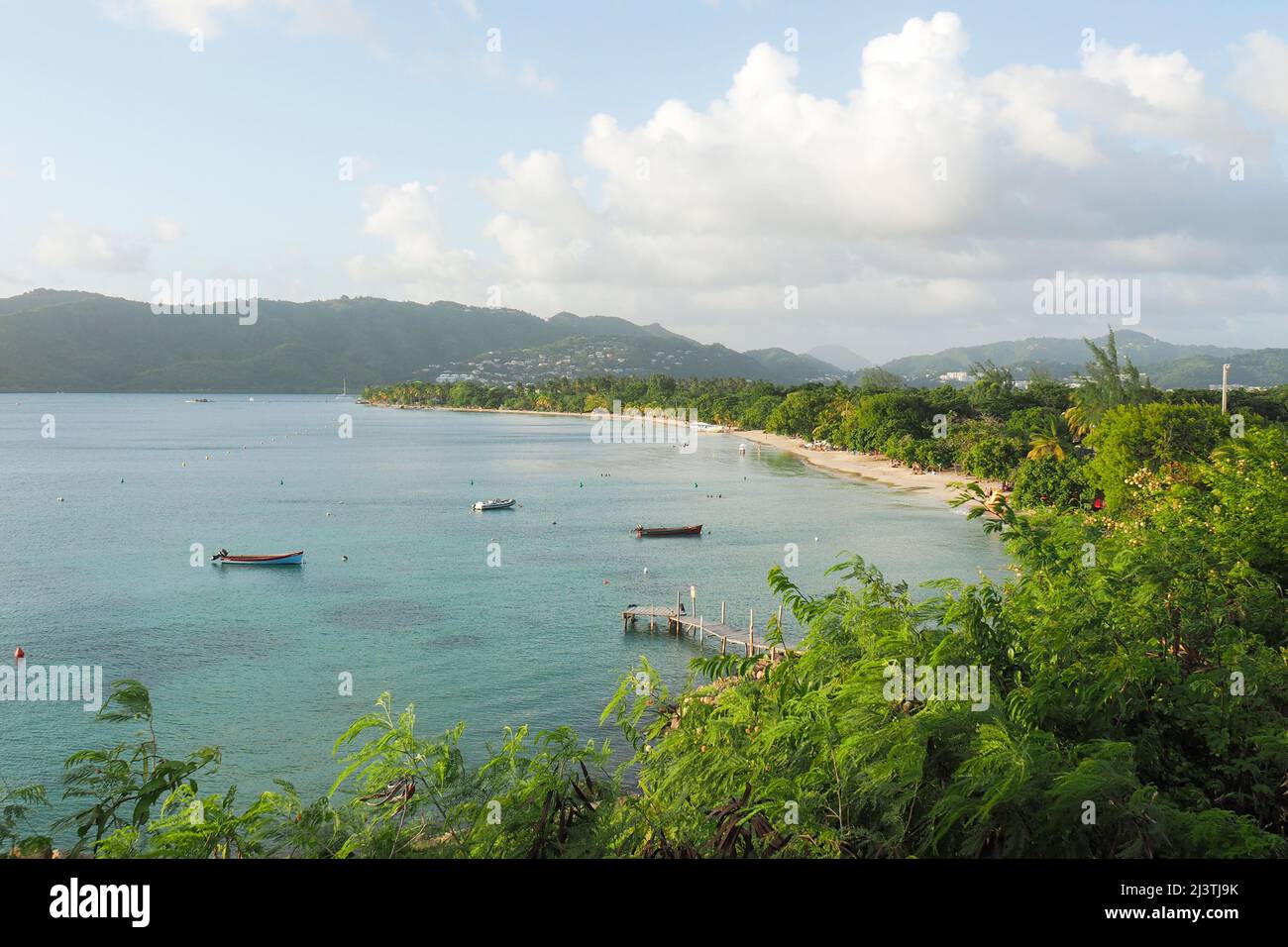 Martinique, Antillen Francaises, Saint Anne, Bord de Mer, Mer caraibes, caraibes Stockfoto