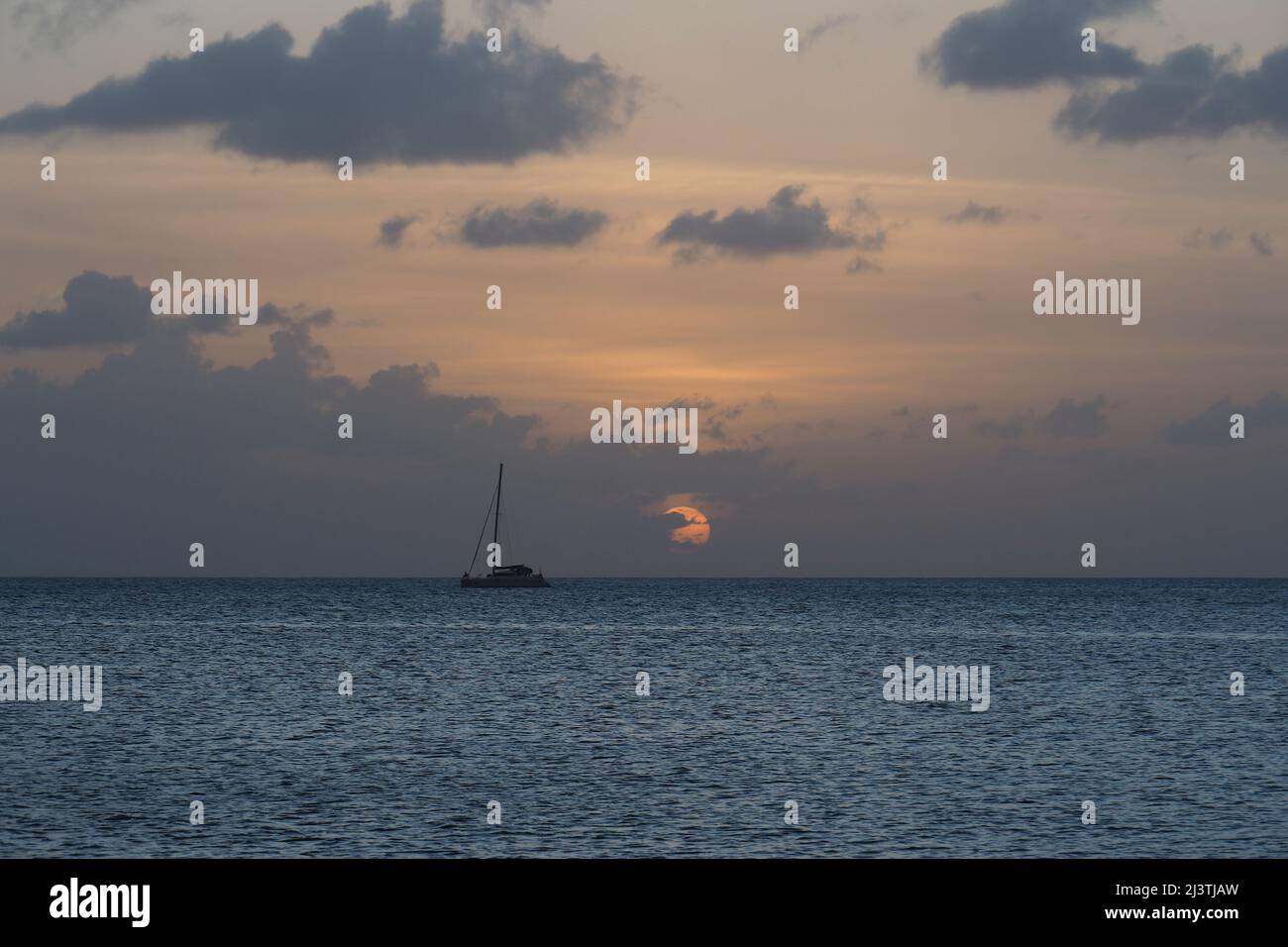 Martinique, Antillen Francaises, Saint Anne, Bord de Mer, Mer caraibes, caraibes, Strand des Club Med Stockfoto