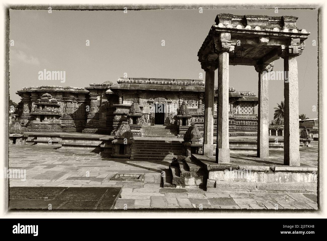 19. Dezember 2022, Chennakeshava Tempel in Belur ist Höhepunkt der großen Hoysala Architektur, Tempel im Jahr 1117 n. Chr. von den Hoysalas in Belur, Temp gebaut Stockfoto
