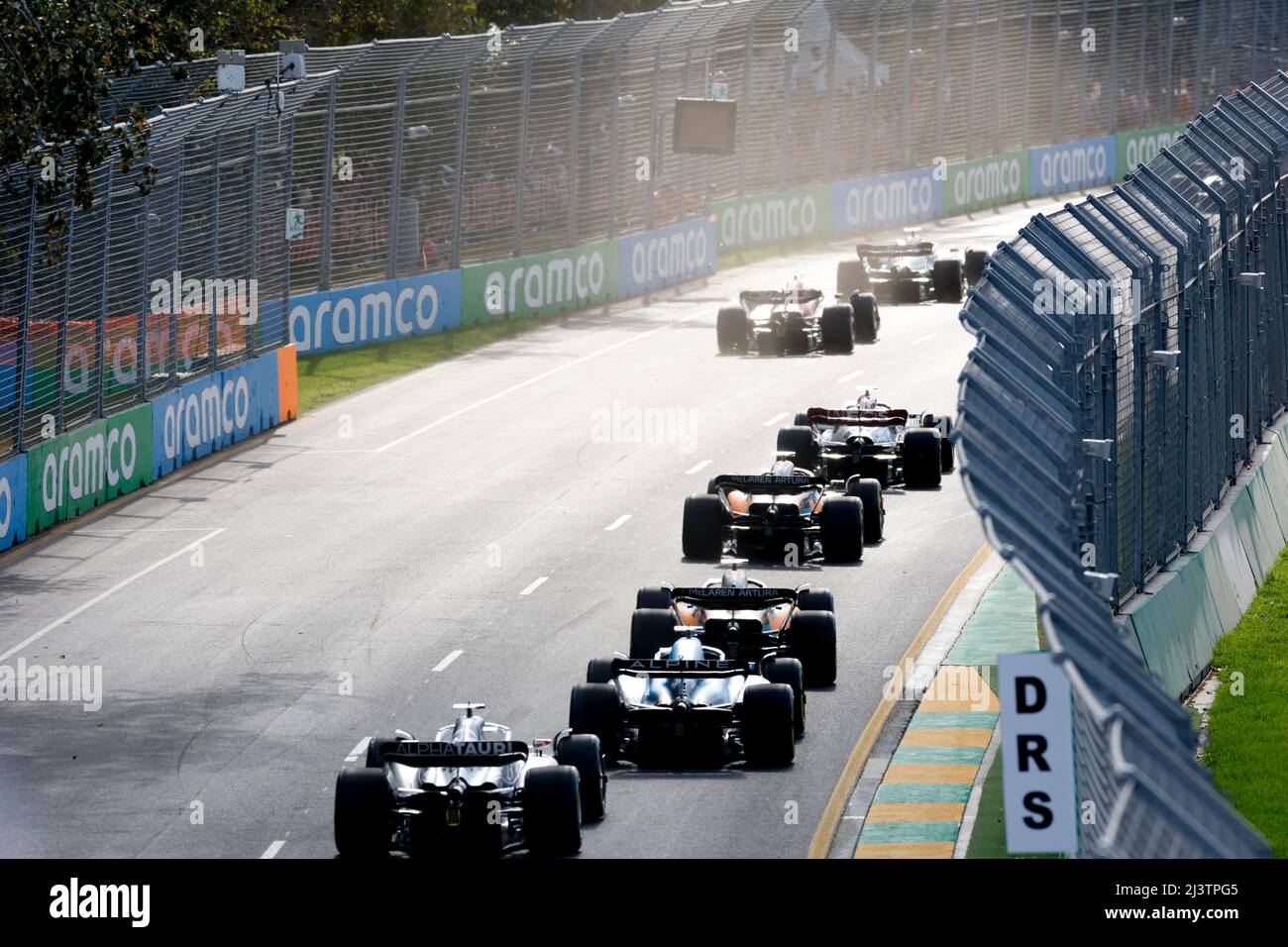 Melbourne, Australien. 10. April 2022. Start, F1 Grand Prix of Australia auf dem Melbourne Grand Prix Circuit am 10. April 2022 in Melbourne, Australien. (Foto von HIGH TWO) Quelle: dpa/Alamy Live News Stockfoto