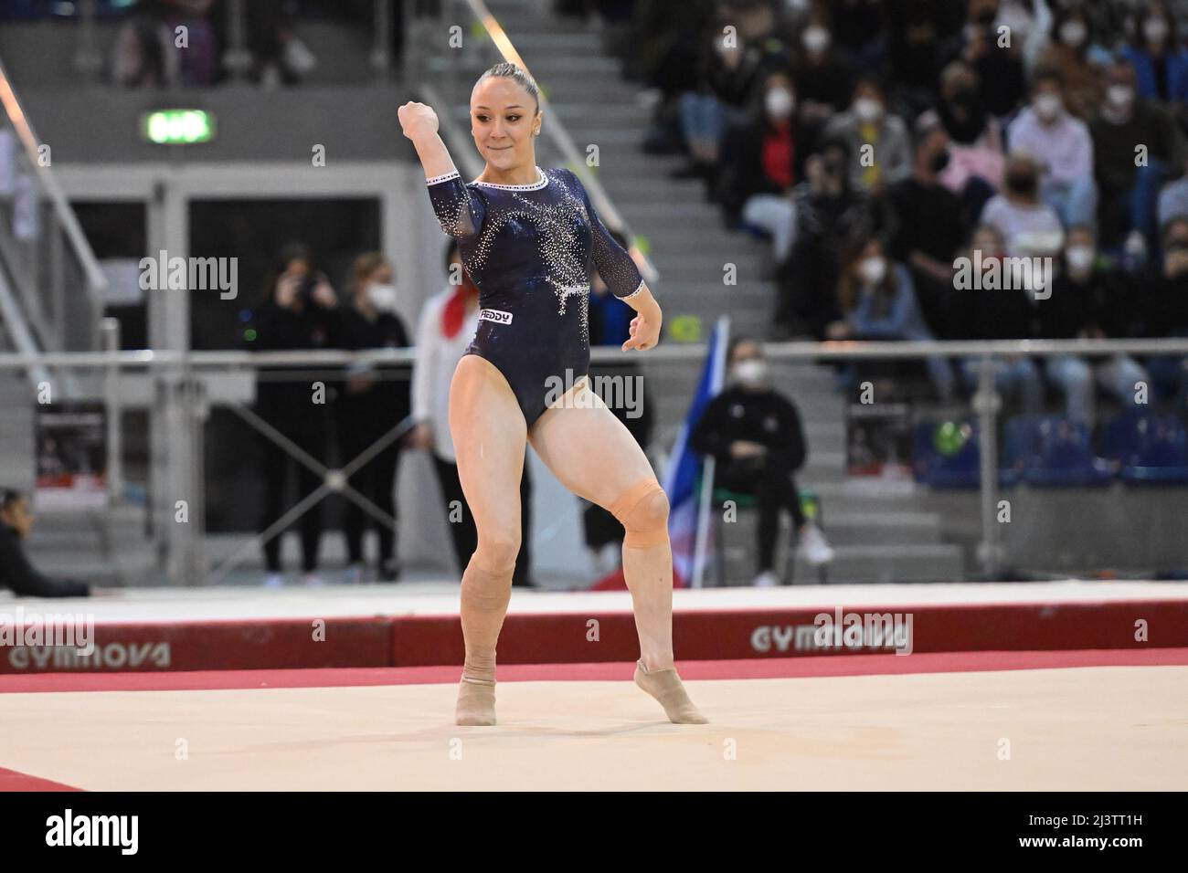 Martina Maggio (Italien) Floor während der Internationalen Jesolo Trophy 2022 - Kunstturnen, Gymnastik in Jesolo, Italien, April 09 2022 Stockfoto