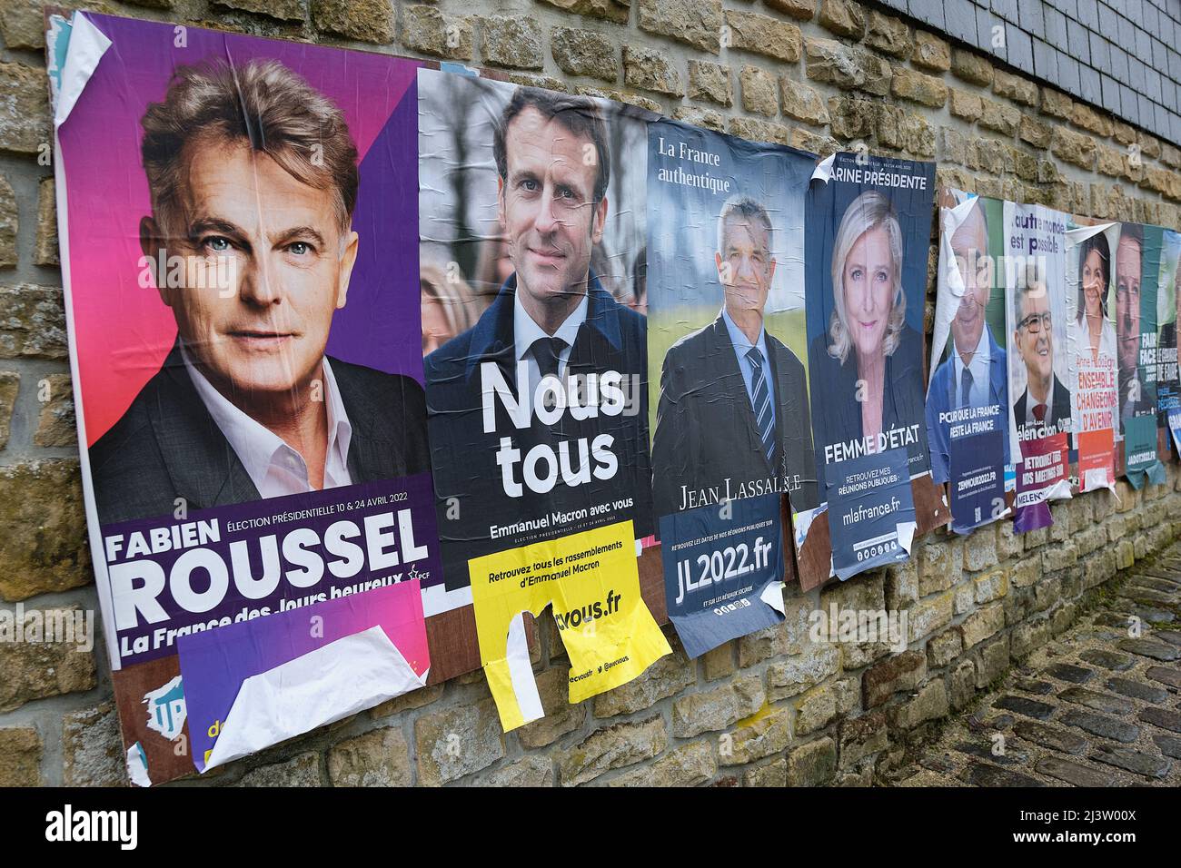 Wahlen in Frankreich 2022 Stockfoto