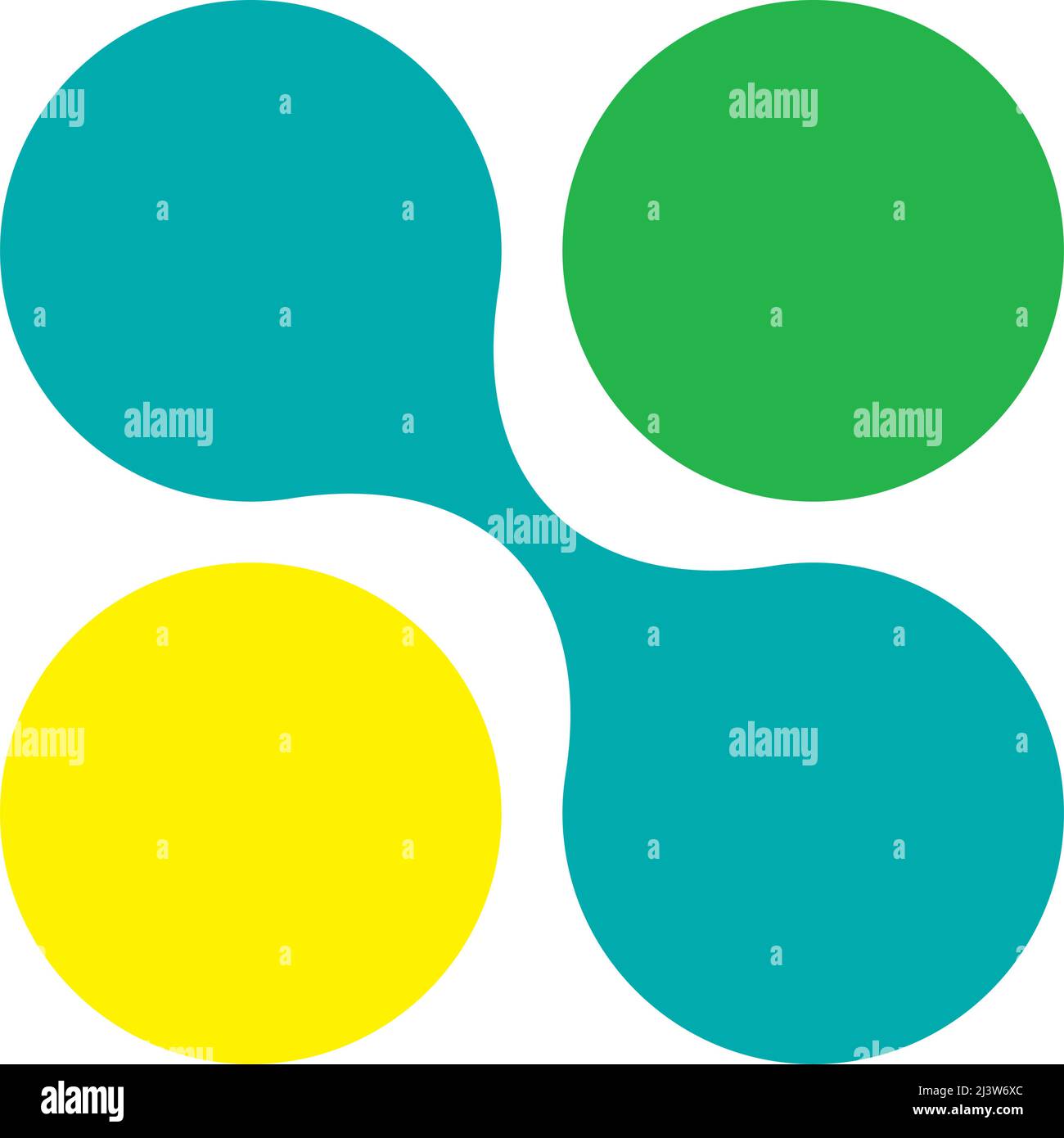 Metaball, verbundene Punkte, Kreismuster, Texturelement. Stock Vektorgrafik, Clip-Art Grafiken Stock Vektor