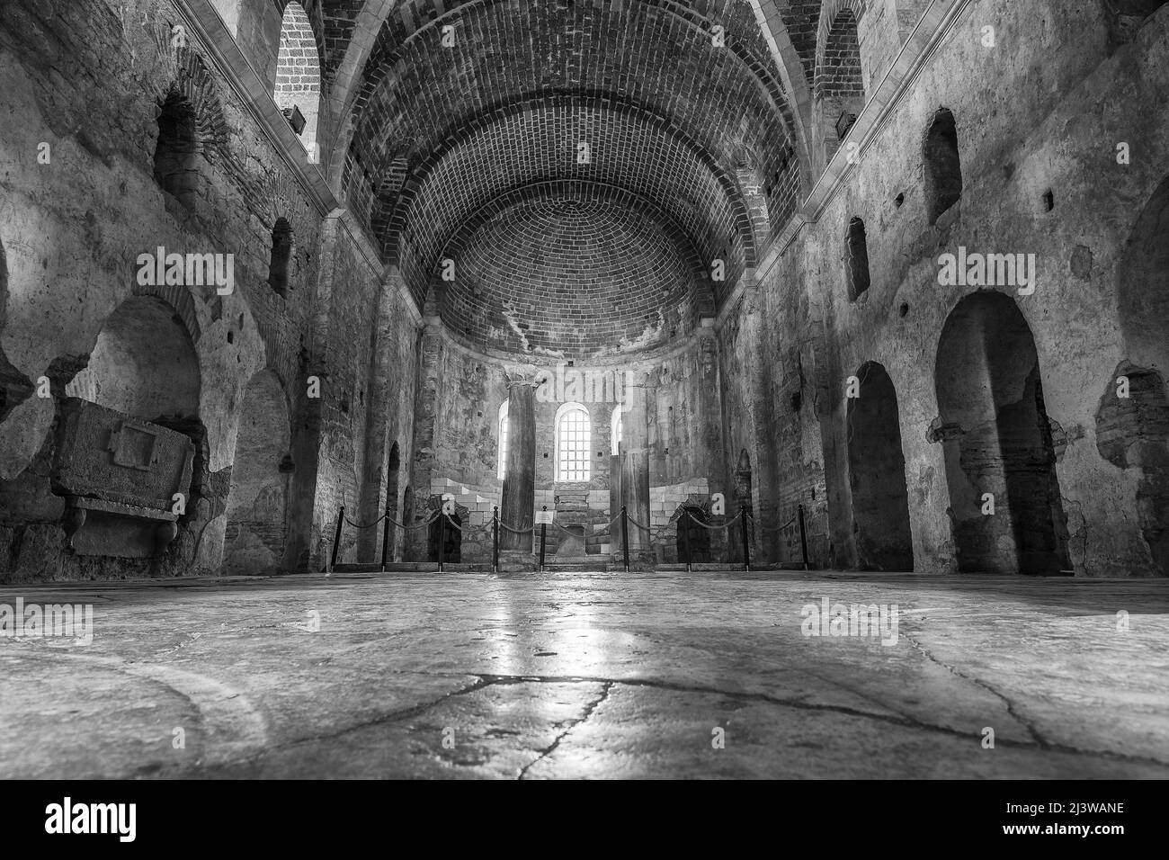 Innenraum der St. Nikolaus Kirche (Santa claus) in Demre, Türkei. Stockfoto