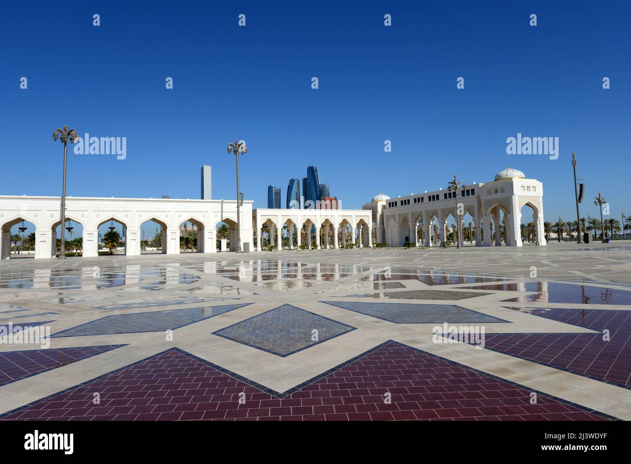 Die schöne Qasr Al Watan - Presidential Palace in Abu Dhabi, VAE. Stockfoto
