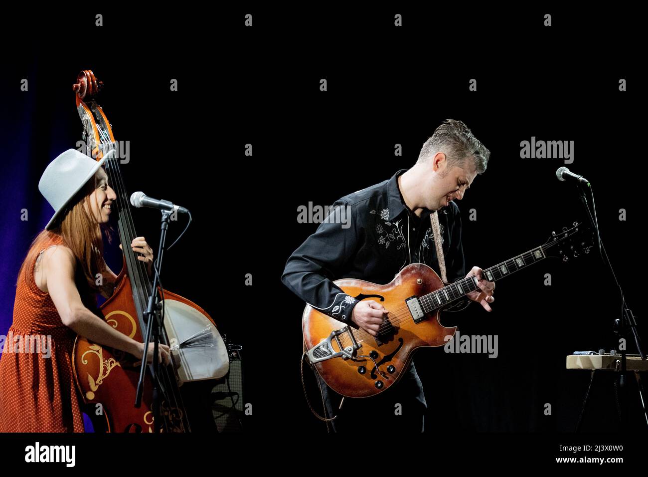 Mailand Italien 8 April 2022 Lovesick Duo - Country Swing Rock and Roll Musik - live im Spazio Teatro 89 © Andrea Ripamonti / Alamy Stockfoto