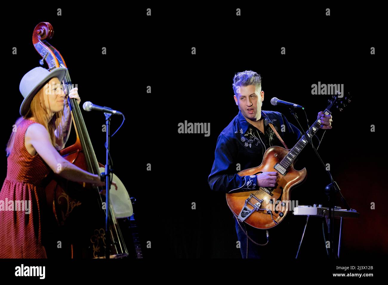 Mailand Italien 8 April 2022 Lovesick Duo - Country Swing Rock and Roll Musik - live im Spazio Teatro 89 © Andrea Ripamonti / Alamy Stockfoto