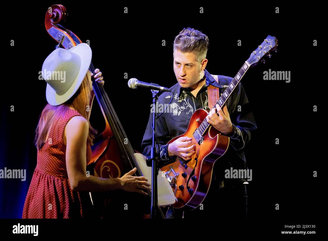Mailand Italien 8 April 2022 Lovesick Duo - Country Swing Rock and Roll Musik - live im Spazio Teatro 89 © Andrea Ripamonti / Alamy Stockfoto