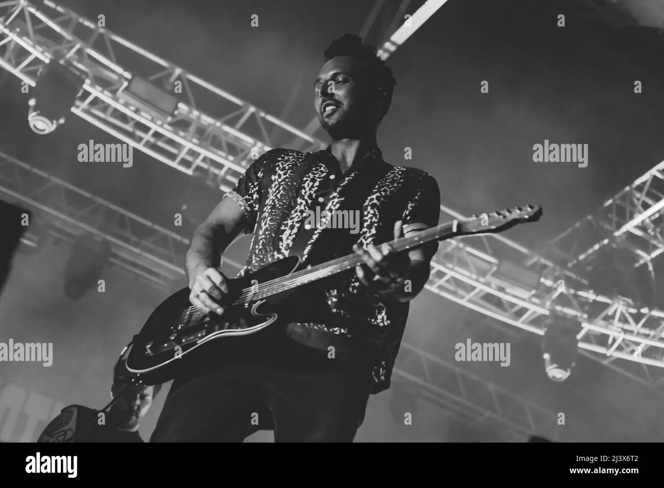 03/04/2022 - die englische Rockband NOTHING BUT DIEBS spielt ihre erste Live-Show nach COVID, live bei Fabrique Milano, Italien. Stockfoto