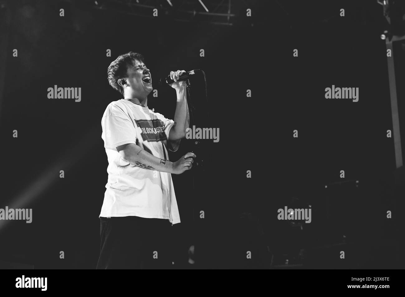 03/04/2022 - die englische Rockband NOTHING BUT DIEBS spielt ihre erste Live-Show nach COVID, live bei Fabrique Milano, Italien. Stockfoto