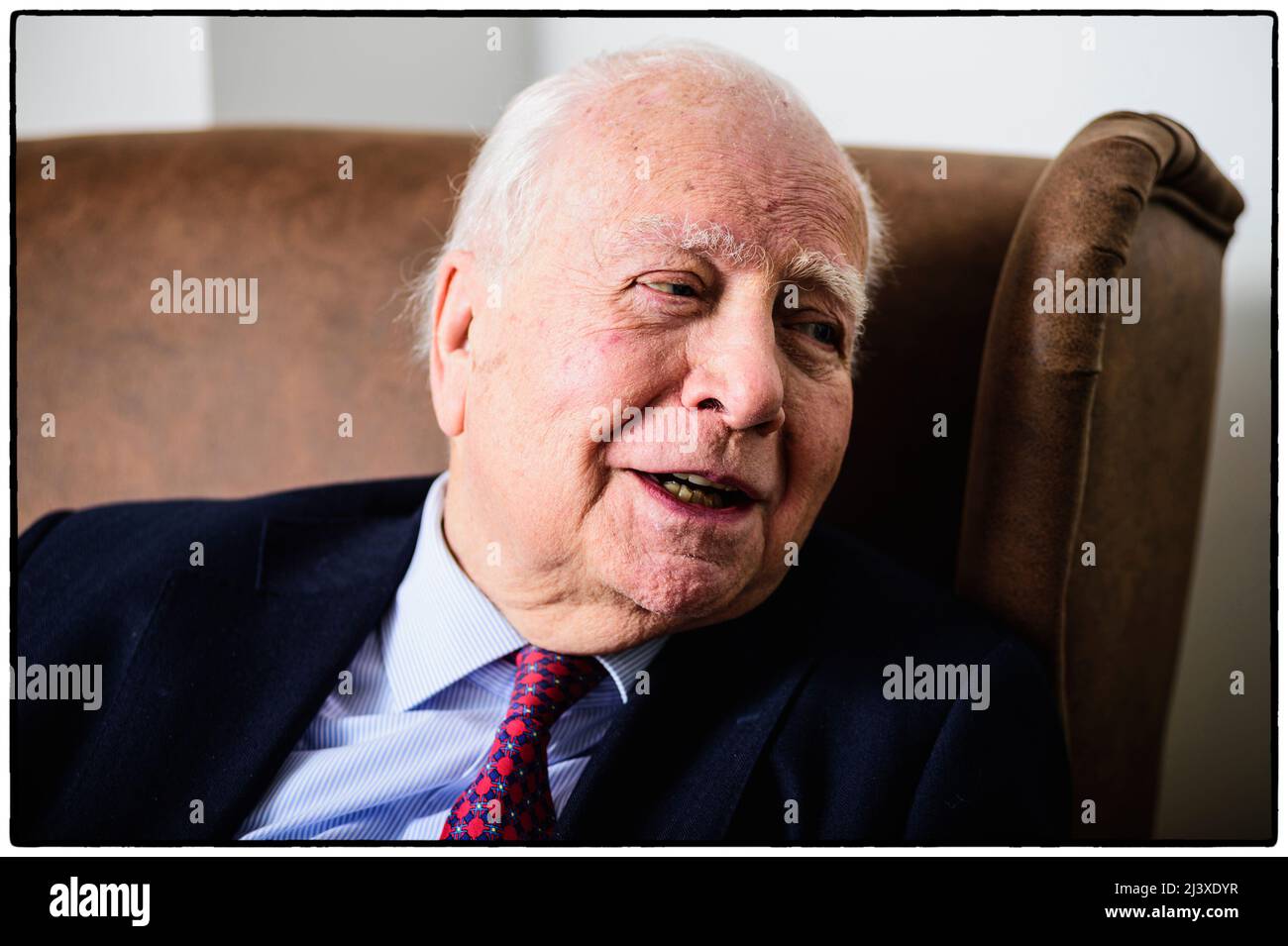 Ehemaliger Premierminister Marc Eyskens | Marc Eyskens ex Premier Ministre CVP Stockfoto