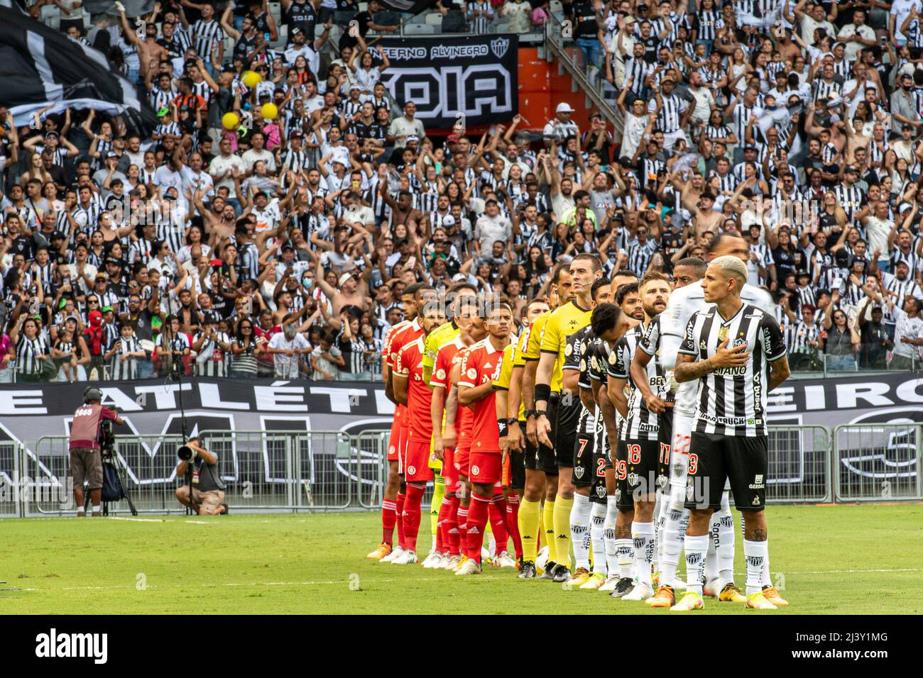 Belo Horizonte, Brasilien. 10. April 2022. MG - Belo Horizonte - 04/10/2022 - BRASILIANISCH A 2022 ATLETIC -MG X INTERNATIONAL Foto: Alessandra Torres/AGIF Quelle: AGIF/Alamy Live News Stockfoto