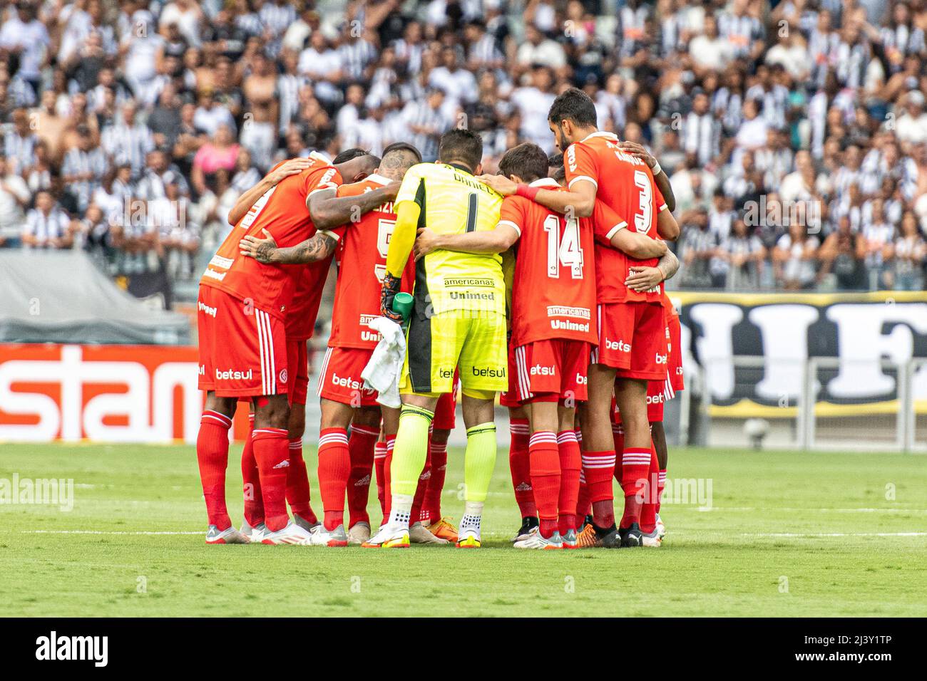 Belo Horizonte, Brasilien. 10. April 2022. MG - Belo Horizonte - 04/10/2022 - BRASILIANISCH A 2022 ATLETIC -MG X INTERNATIONAL Foto: Alessandra Torres/AGIF/Sipa USA Quelle: SIPA USA/Alamy Live News Stockfoto