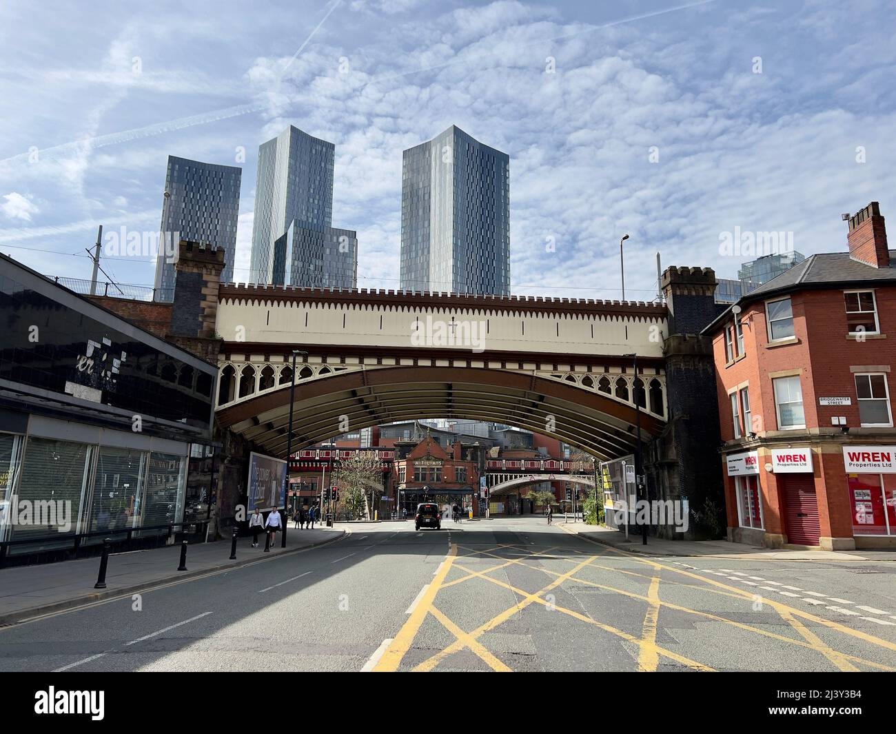 Modernes Manchester Stockfoto