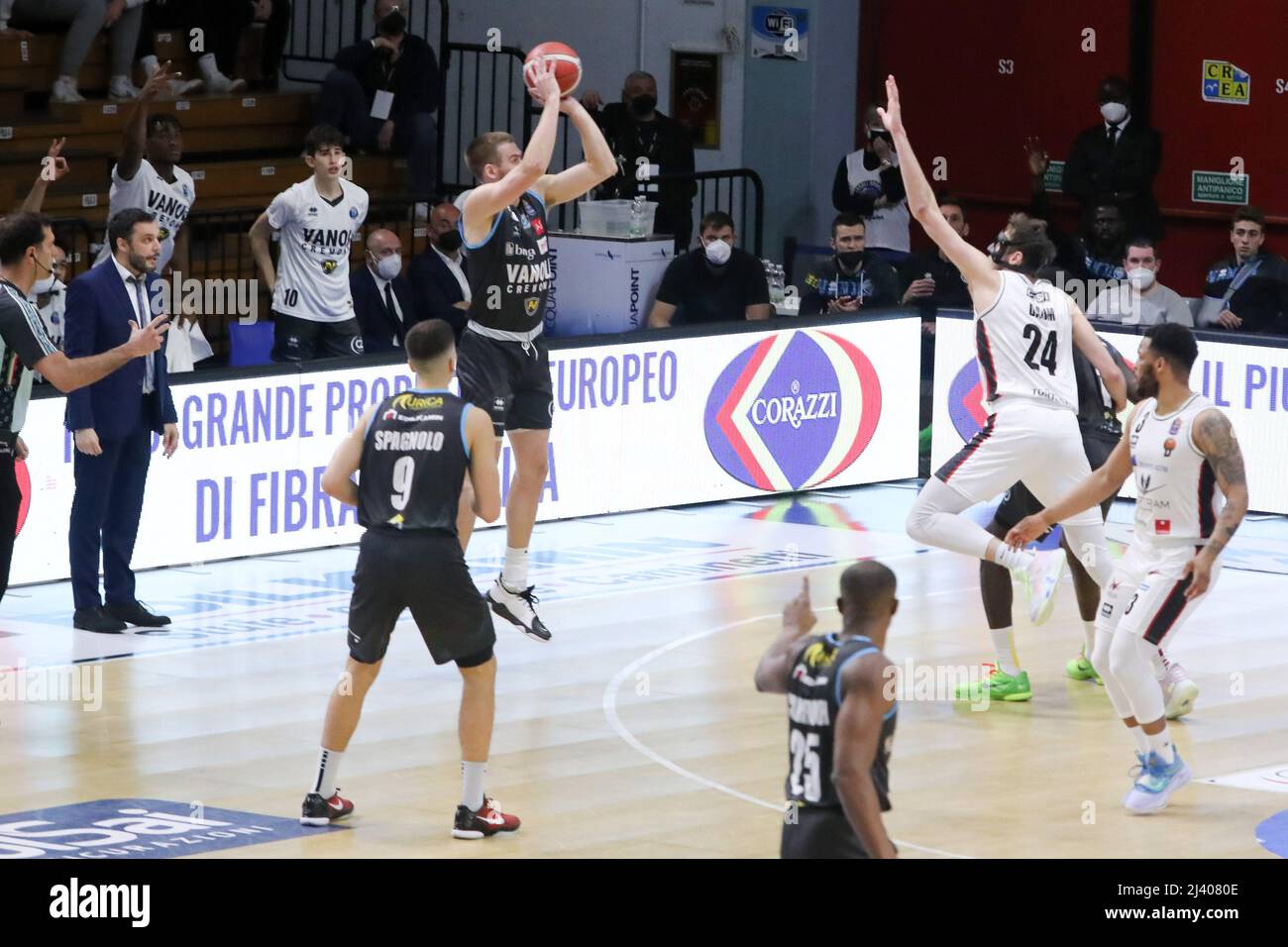 PalaRadi, Cremona, Italien, 10. April 2022, Tres Tinkle (Vanoli Cremona