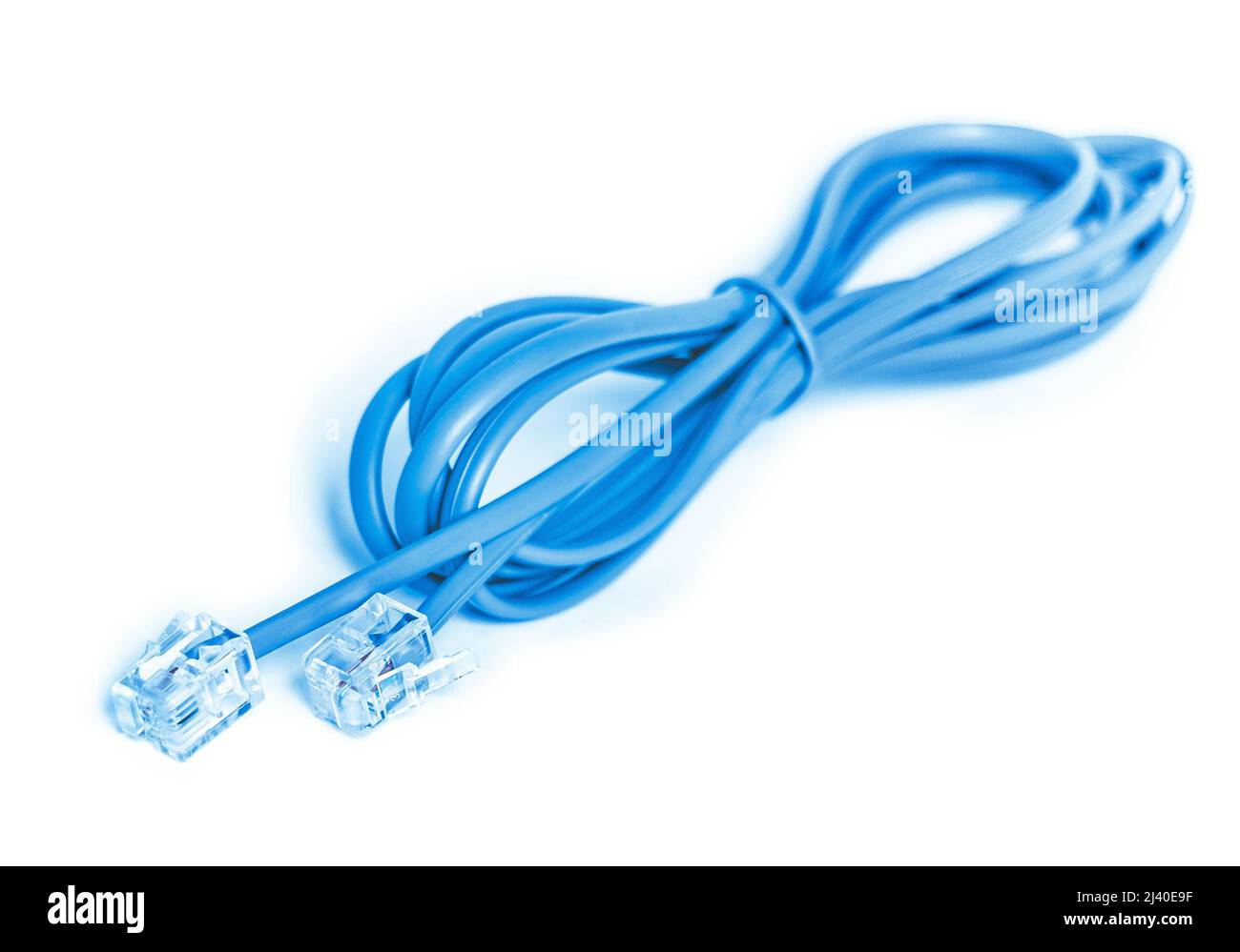 RJ 38 (45) ethernet-Kabel, isoliert Stockfoto