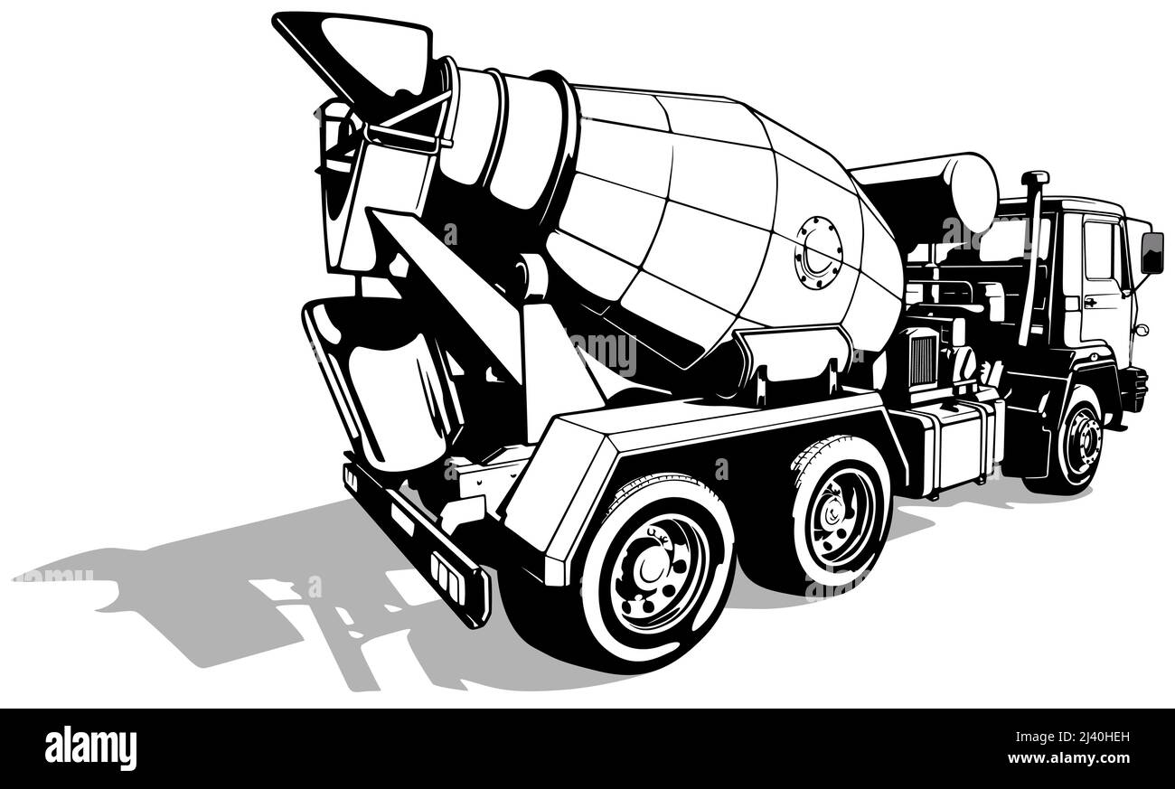 Betonmischer-LKW Stock Vektor