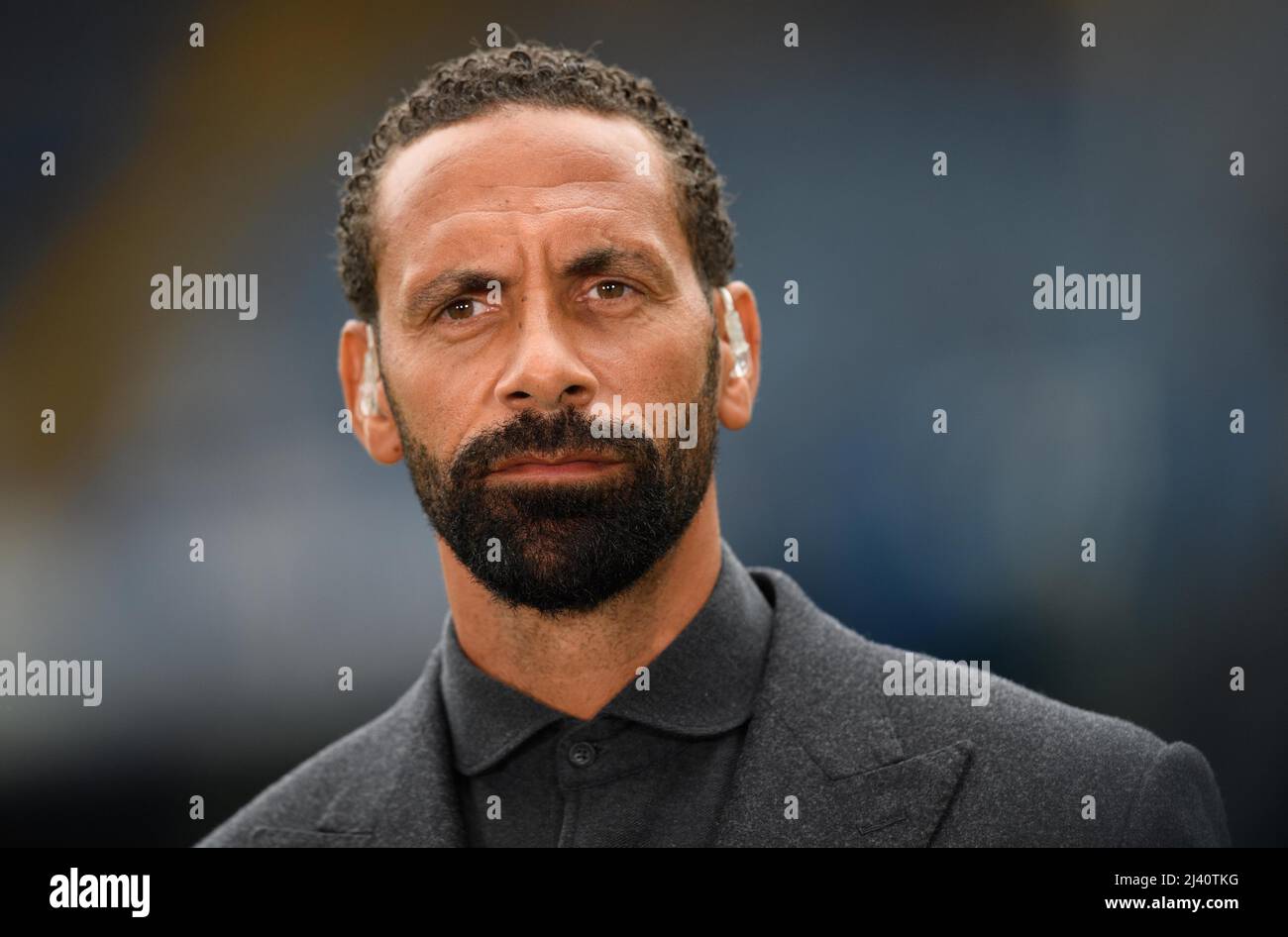 8. März 2022 - Rio Ferdinand - Football TV Pundit TV-Kommentator und Experte Rio Ferdinand während der Arbeit für BT Sport Bildnachweis : © Mark Pain Stockfoto