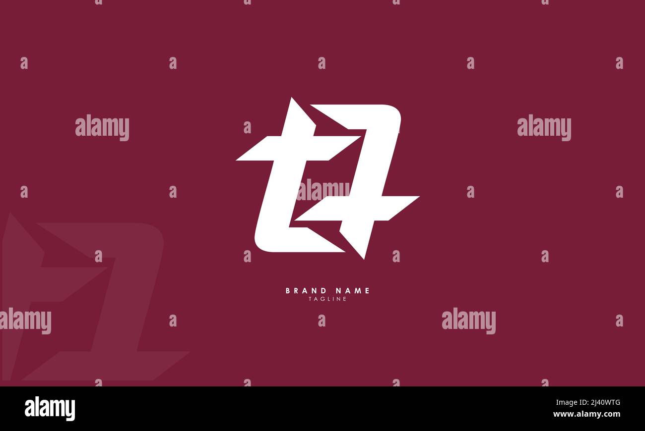 Buchstabenbuchstaben Initialen Monogramm Logo TT, T und T Stock Vektor