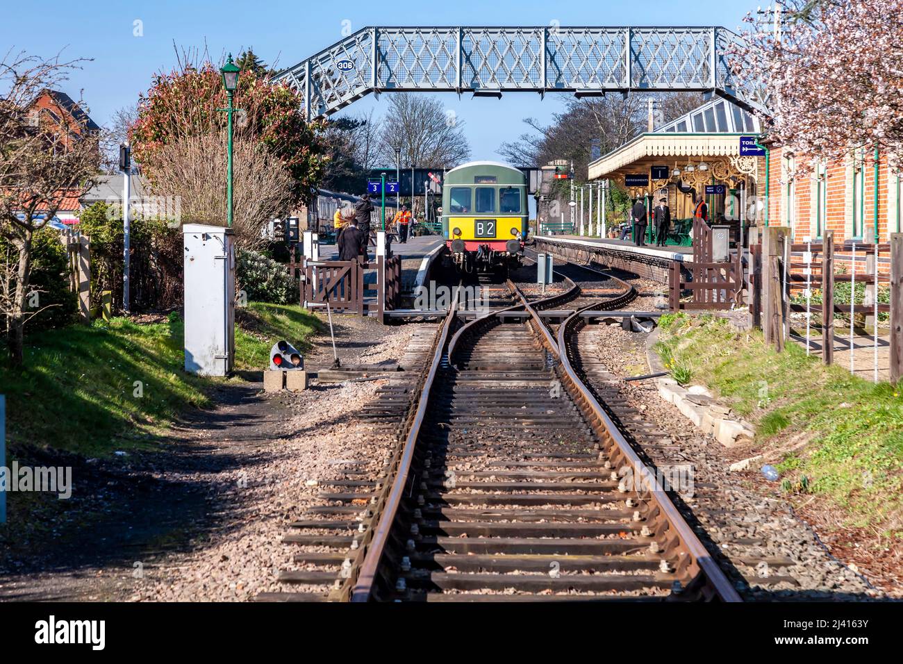 Sheringham, BR-9F-92203 ‘Black Prince’ Lokomotive North Norfolk Railway – The Poppy Line, East Anglia, England, Großbritannien Stockfoto