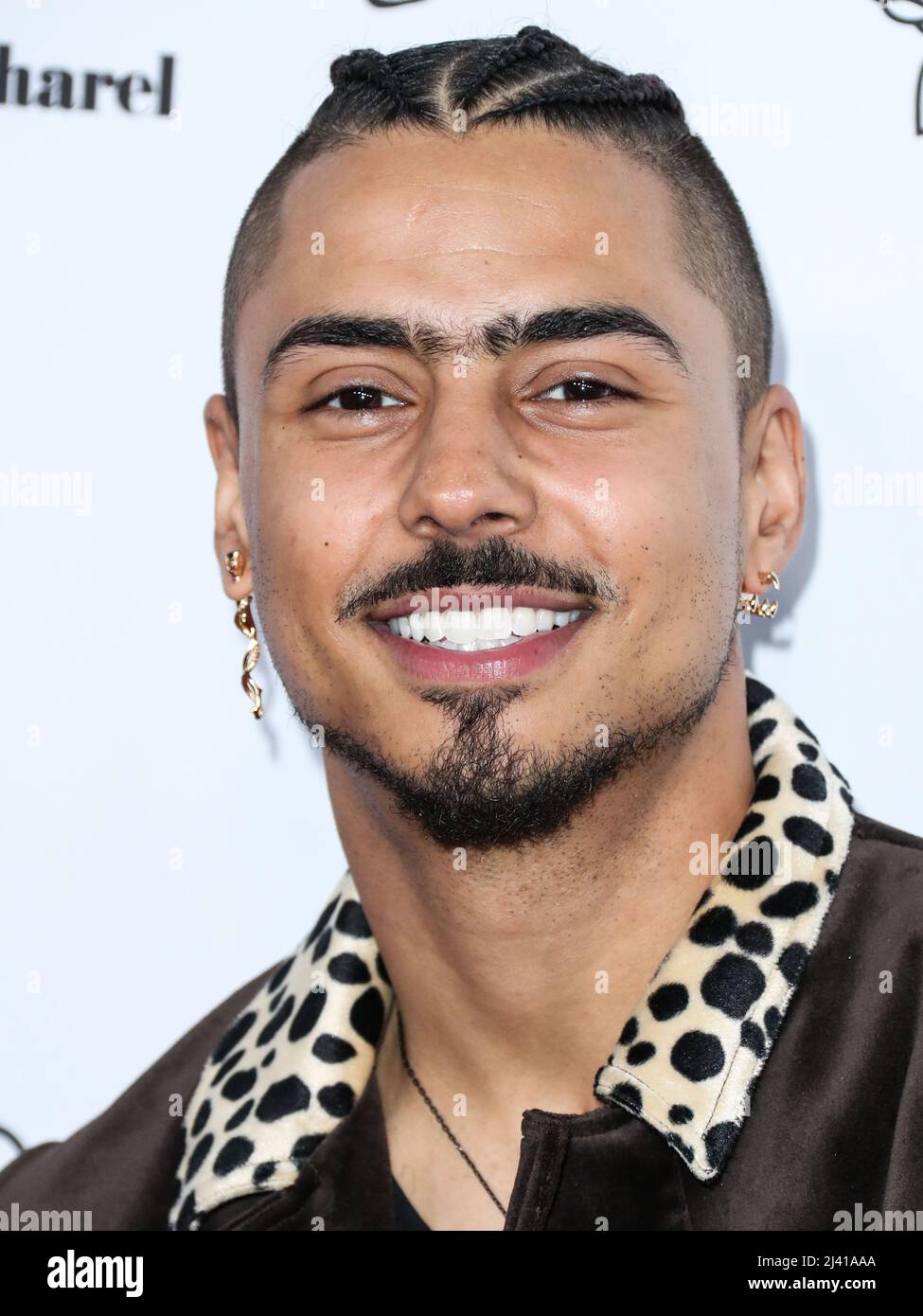 BEVERLY HILLS, LOS ANGELES, KALIFORNIEN, USA - 10. APRIL: Quincy Brown kommt bei den jährlichen Fashion Los Angeles Awards 6. der Daily Front Row an, die von Yes I am Cacharel, Moroccanoil, Sunglass Hut, MCM, FIDSCHI, Whispering Angel und Sleep Spa Hastens fanden am 10. April 2022 im Beverly Wilshire, Einem Four Seasons Hotel, in Beverly Hills, Los Angeles, Kalifornien, USA, statt. (Foto von Xavier Collin/Image Press Agency) Stockfoto