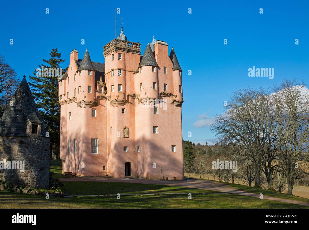 Craigievar Castle in der Nähe von Alford, Aberdeenshire, Schottland Stockfoto