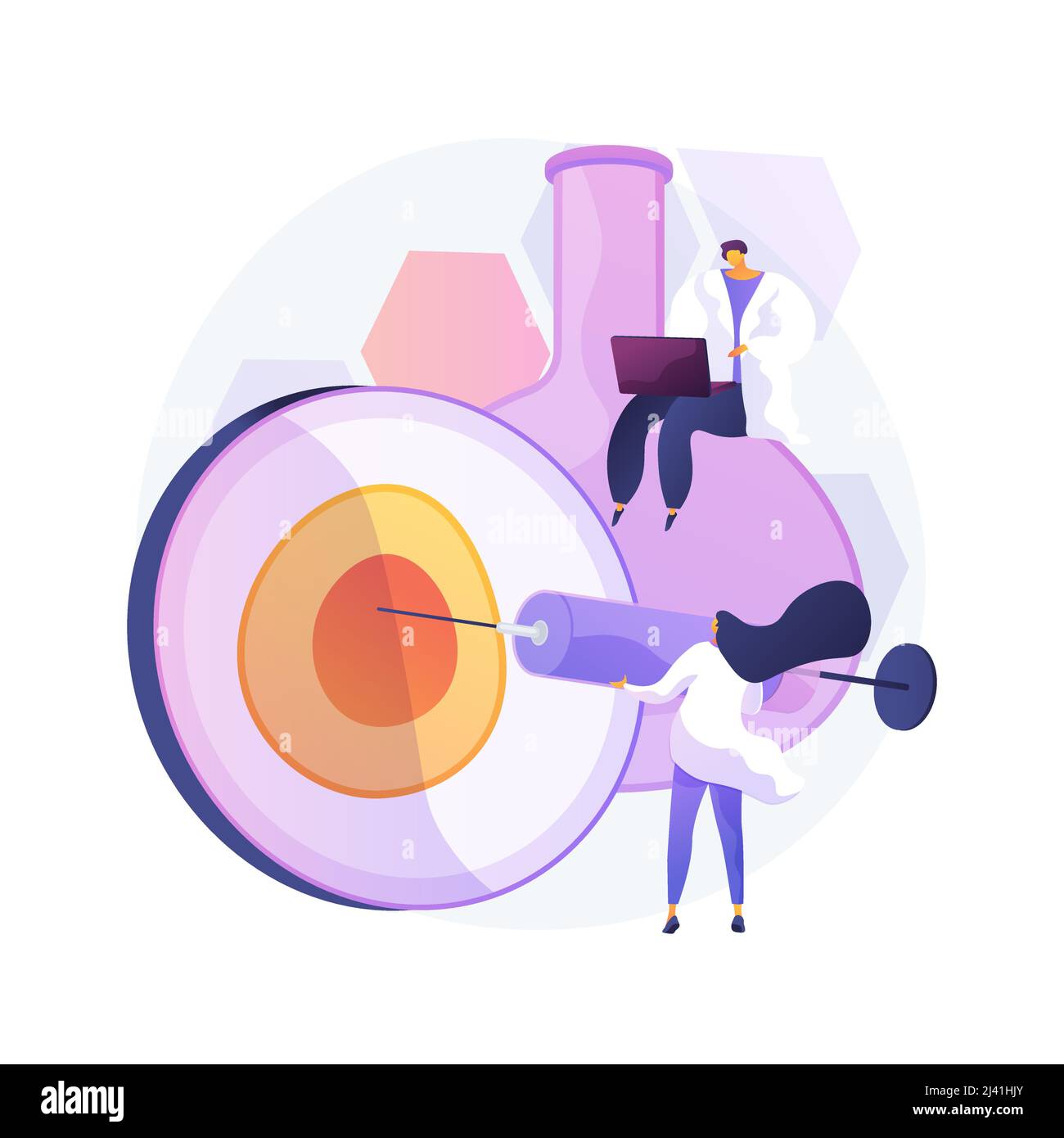 Künstliche Reproduktion abstrakte Konzept Vektor Illustration. Fortpflanzung, in-vitro-Fertilisation, künstliche Befruchtung, Hilfe bei Unfruchtbarkeit, Stock Vektor