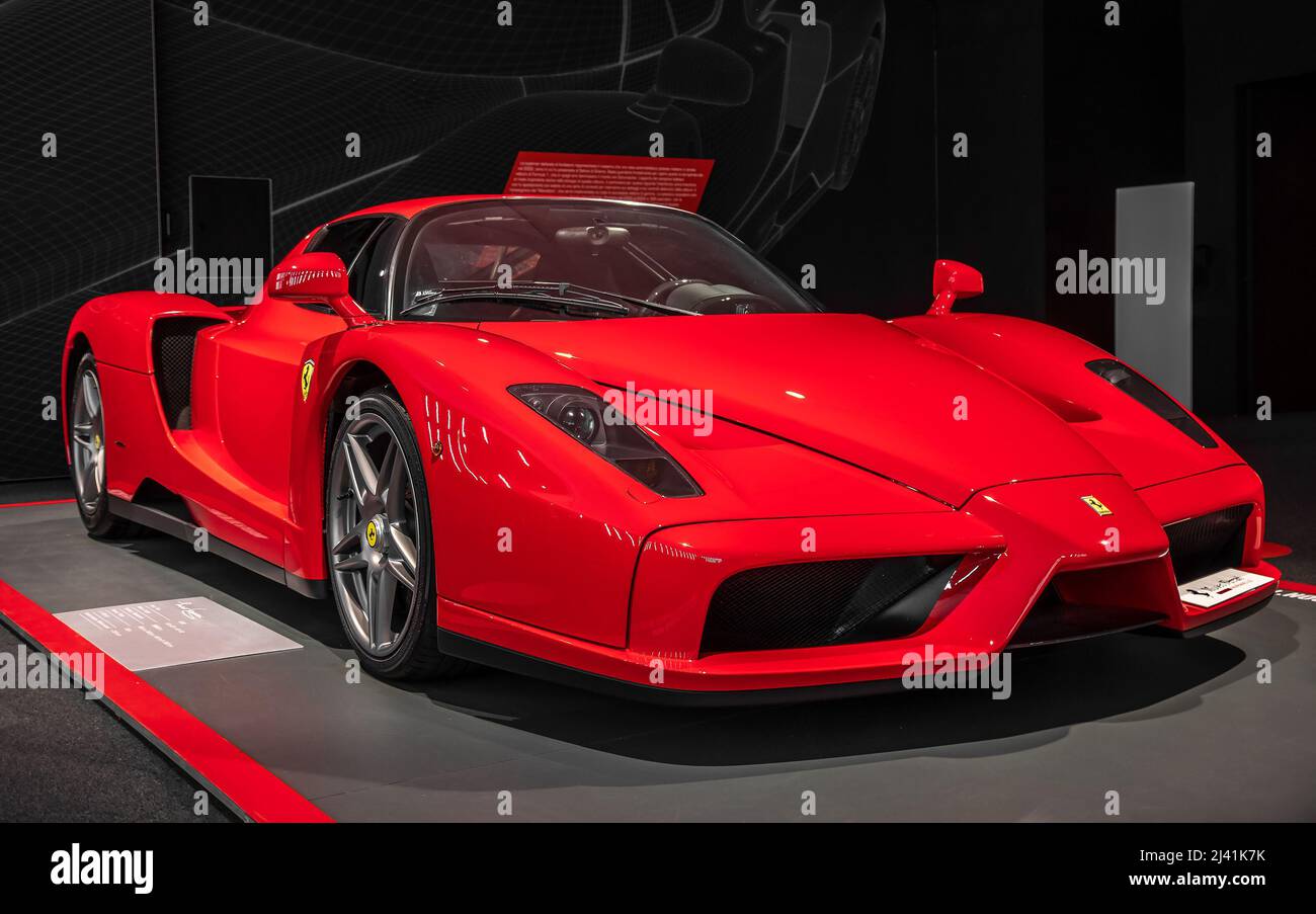 Ferrari-Auto Dino Ferrari-Modell im Ferrari-Museum von Maranello Stockfoto