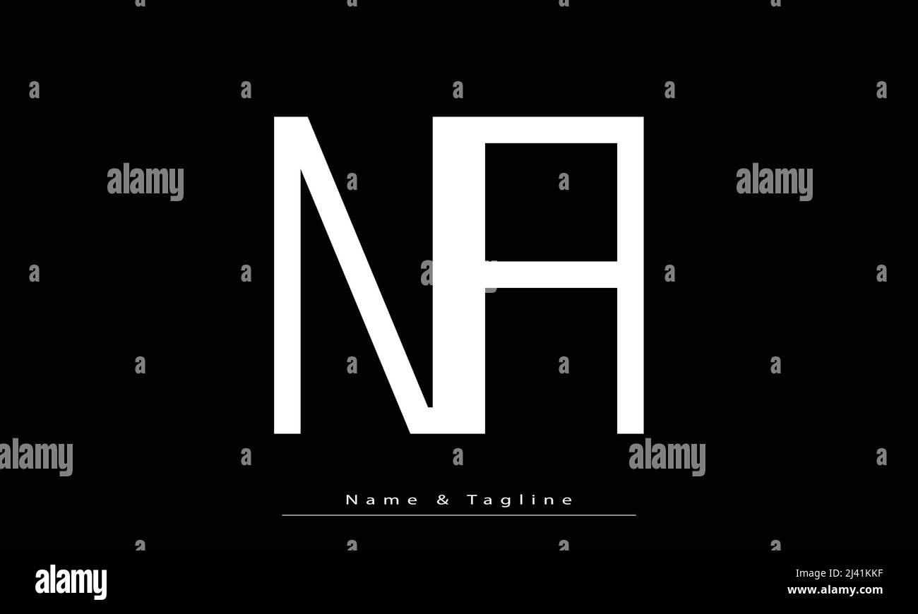 Alphabet Buchstaben Initialen Monogramm Logo NA , AN Stock Vektor