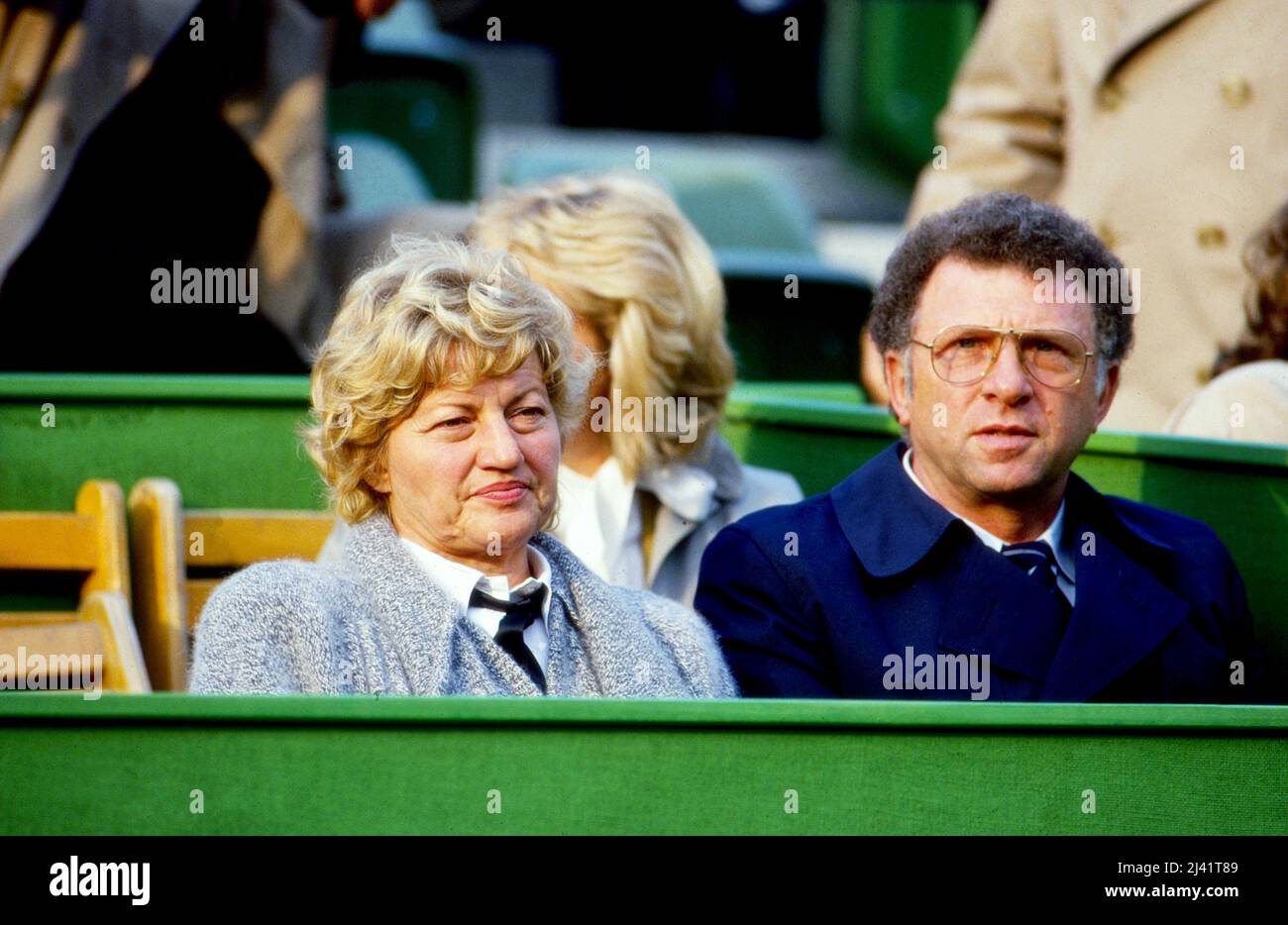 Eltern von Tennisspieler Boris Becker, das Ehepaar Elvira und Karl Heinz Becker, Deutschland um 1987. Stockfoto